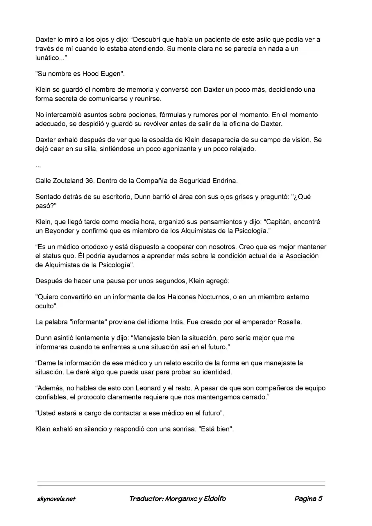Lord Of The Mysteries (Novela) - Capítulo 117 - Página 5 - LectorTMOo