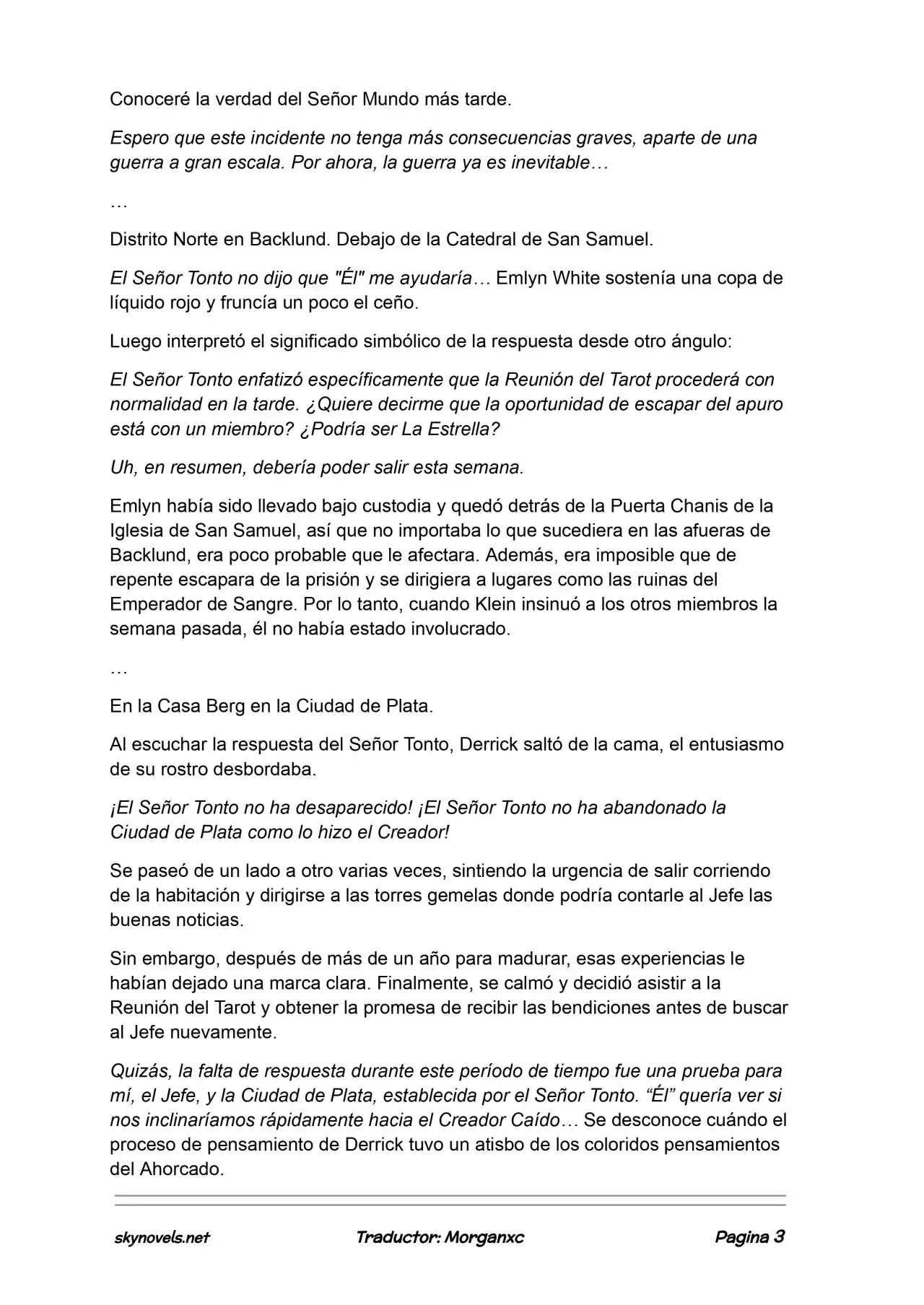 Lord Of The Mysteries (Novela) - Capítulo 1170 - Página 3 - LectorTMOo