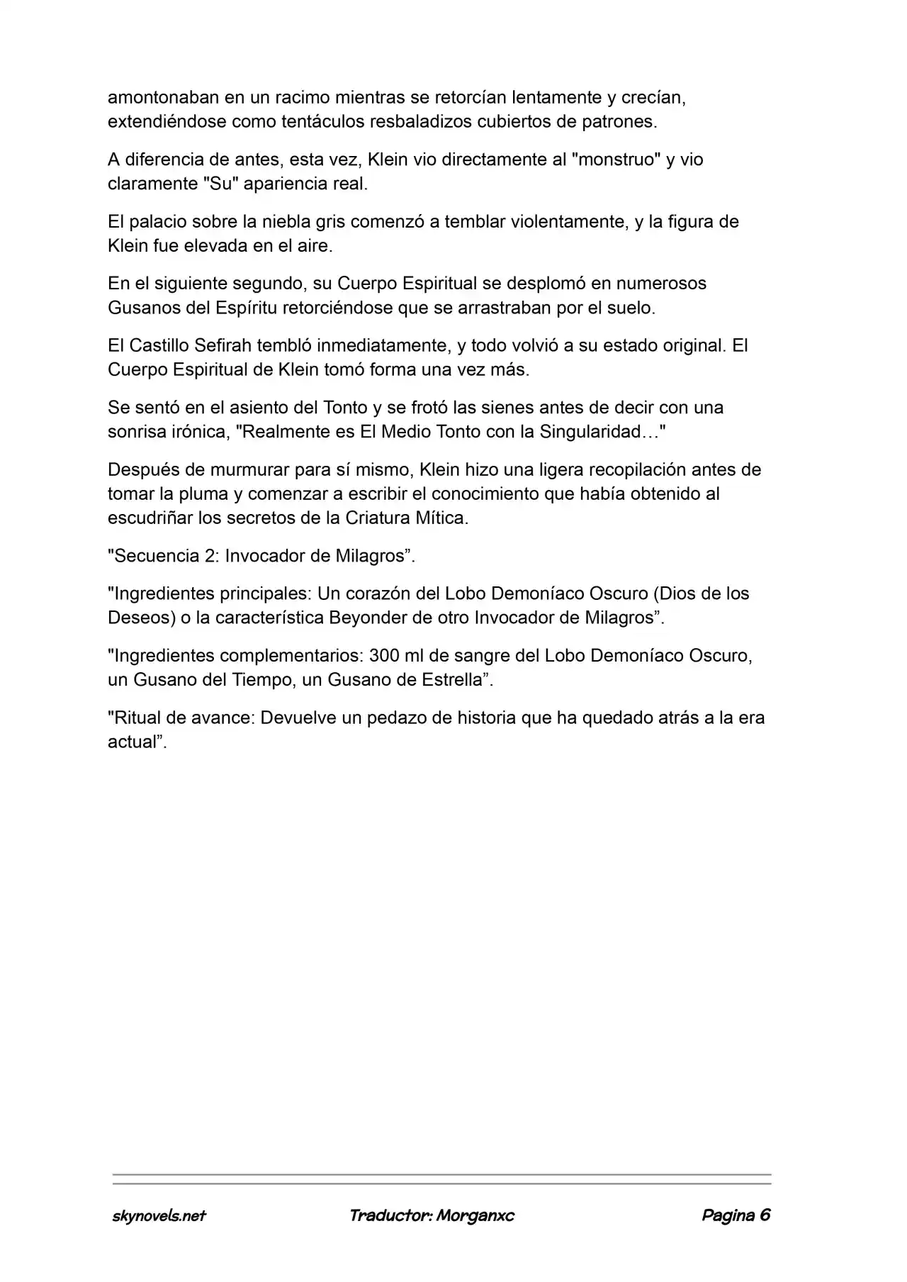 Lord Of The Mysteries (Novela) - Capítulo 1170 - Página 6 - LectorTMOo