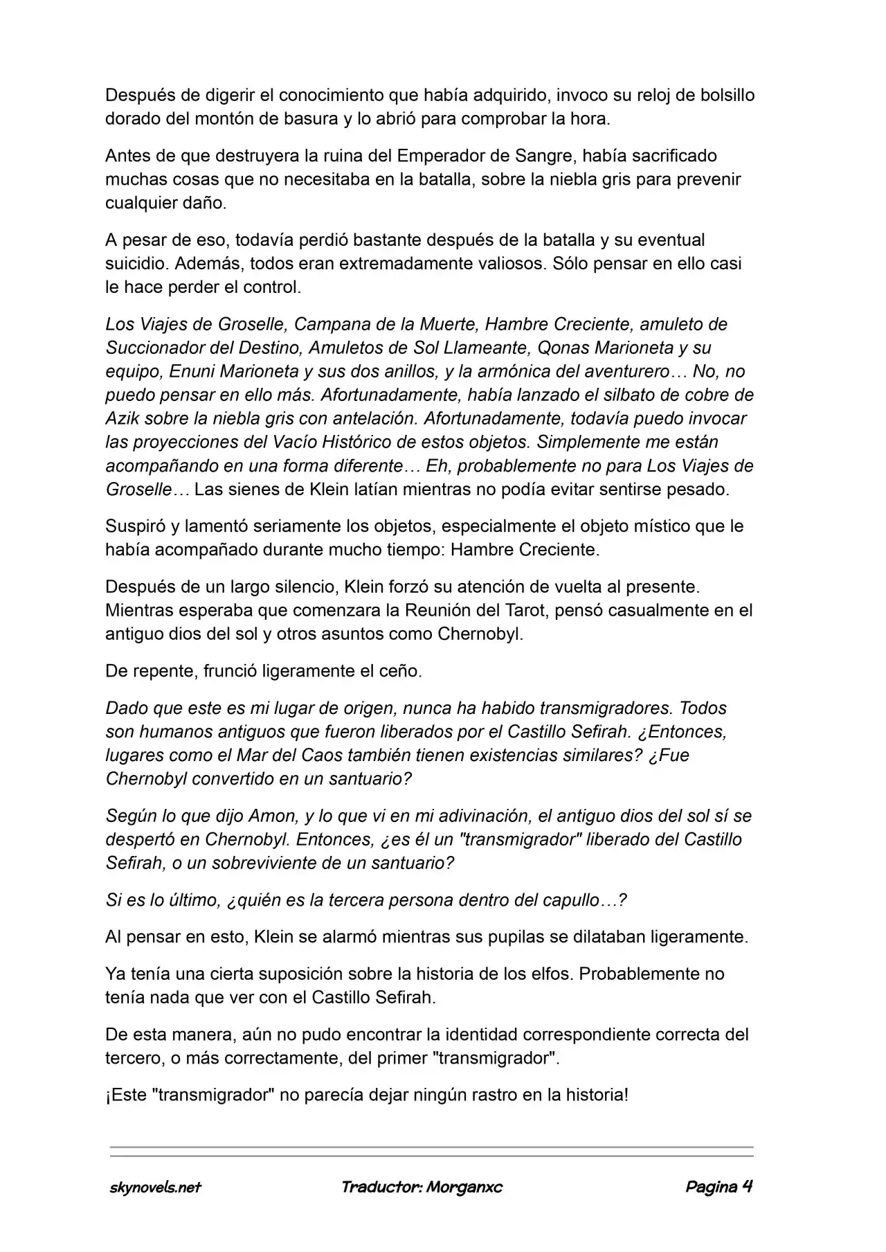Lord Of The Mysteries (Novela) - Capítulo 1171 - Página 4 - LectorTMOo
