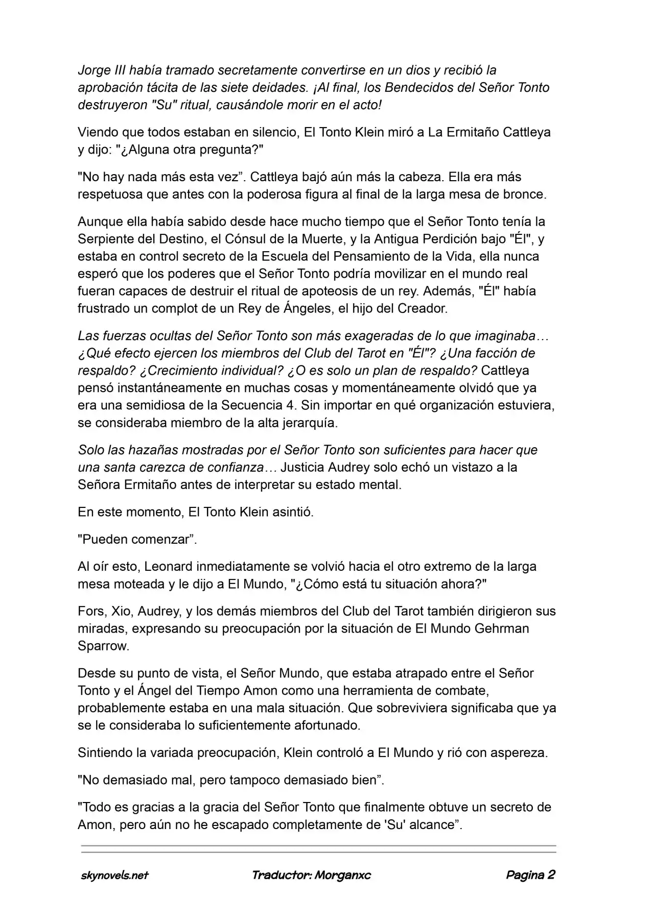 Lord Of The Mysteries (Novela) - Capítulo 1173 - Página 2 - LectorTMOo