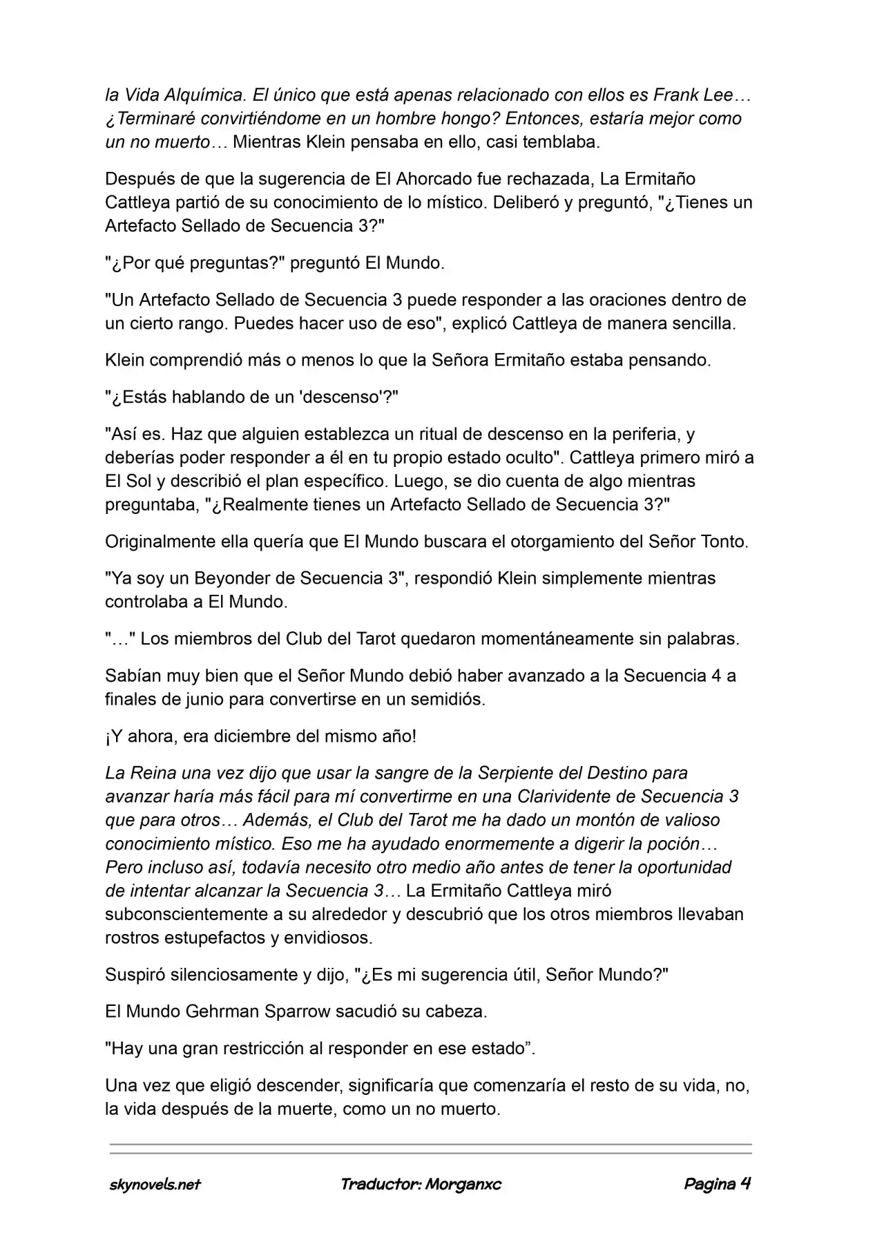 Lord Of The Mysteries (Novela) - Capítulo 1173 - Página 4 - LectorTMOo