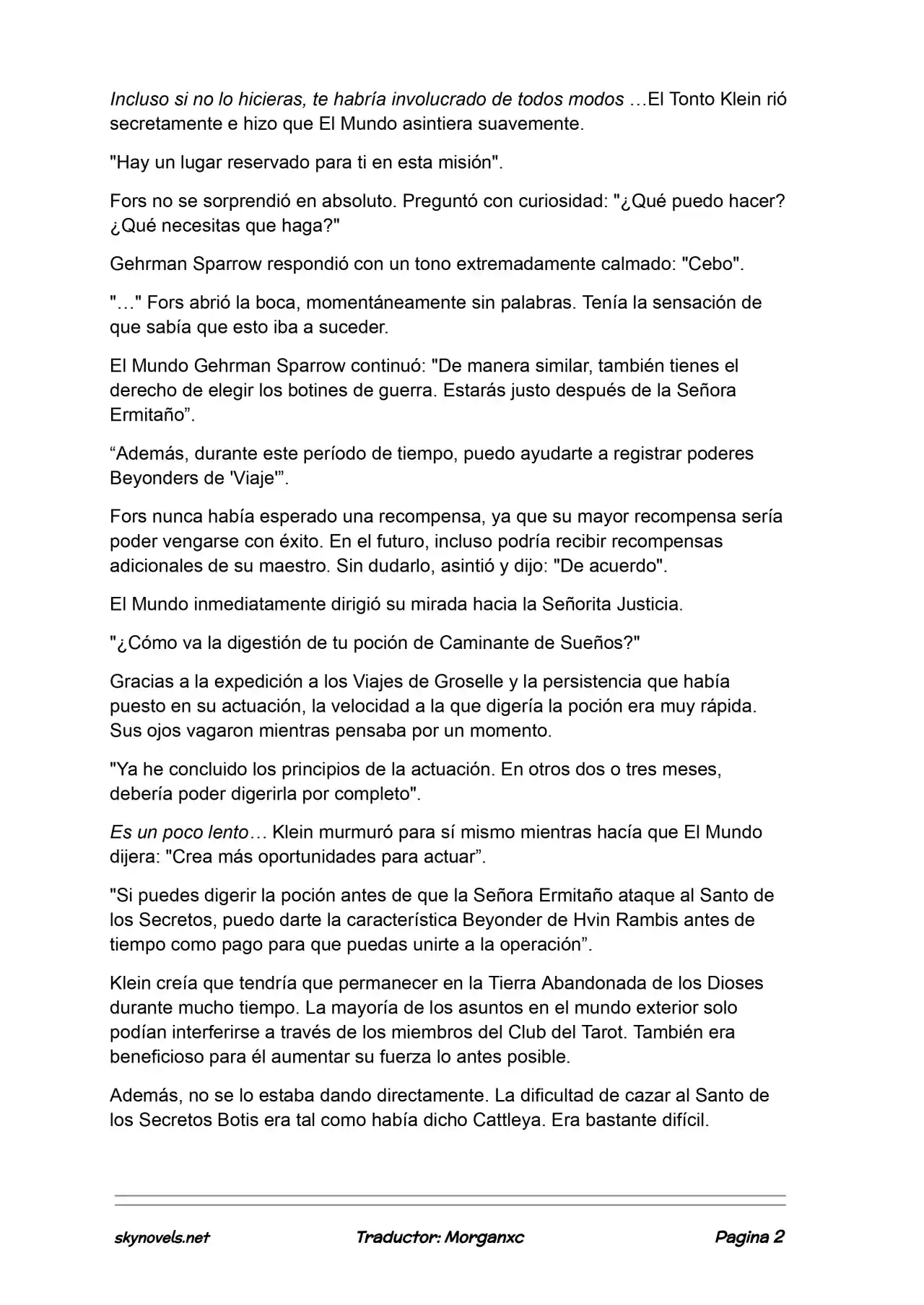 Lord Of The Mysteries (Novela) - Capítulo 1174 - Página 2 - LectorTMOo