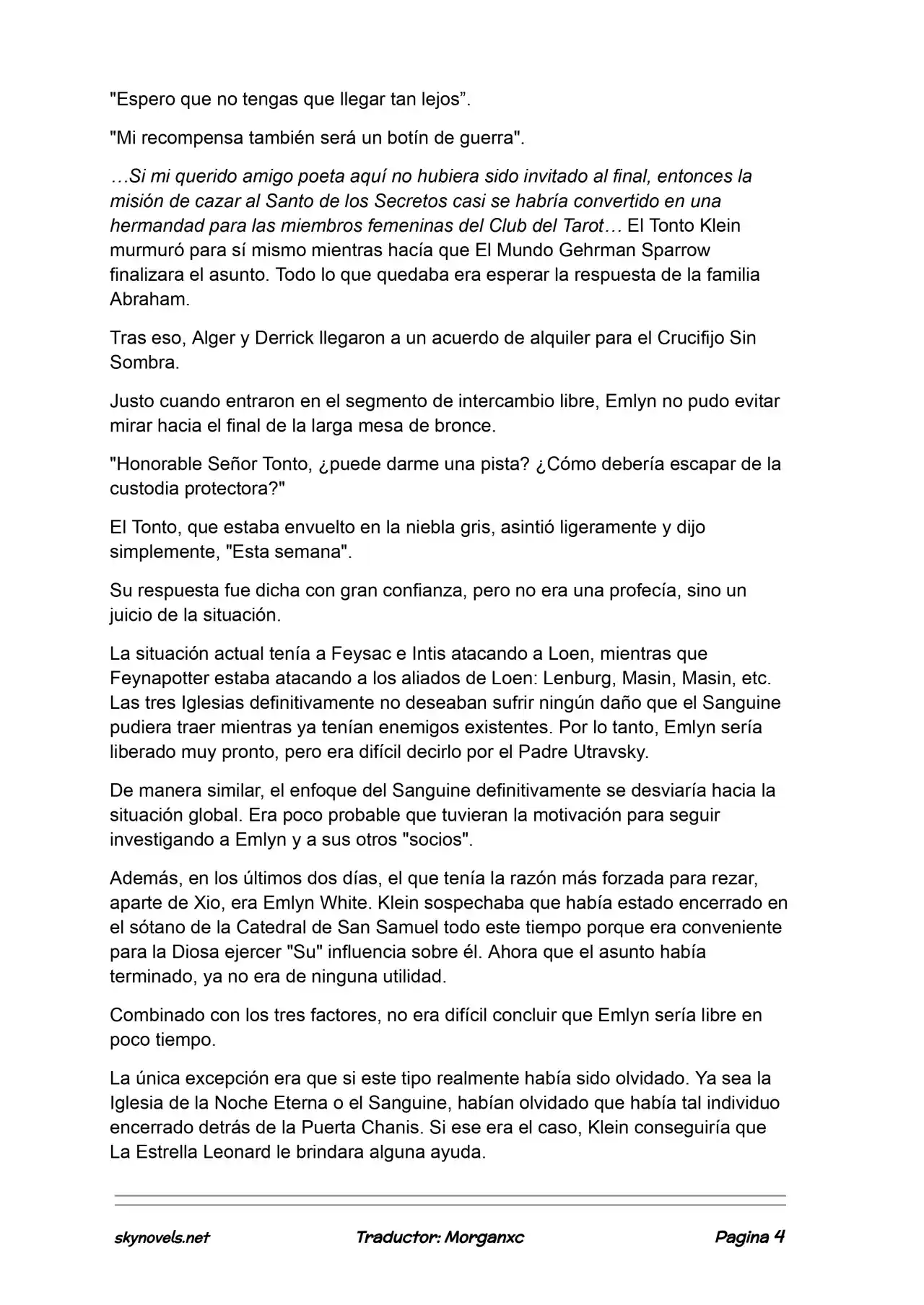 Lord Of The Mysteries (Novela) - Capítulo 1174 - Página 4 - LectorTMOo