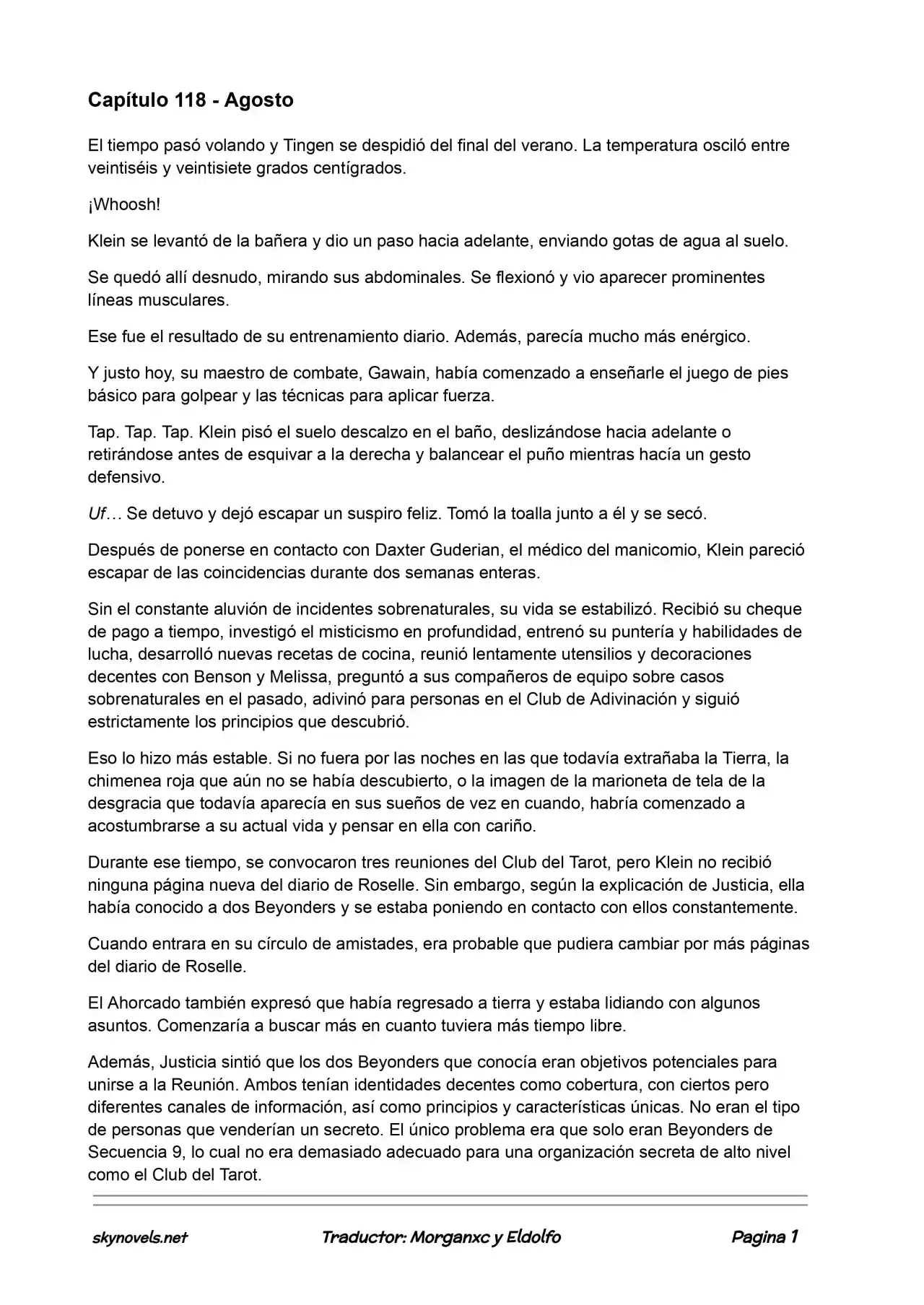 Lord Of The Mysteries (Novela) - Capítulo 118 - Página 1 - LectorTMOo