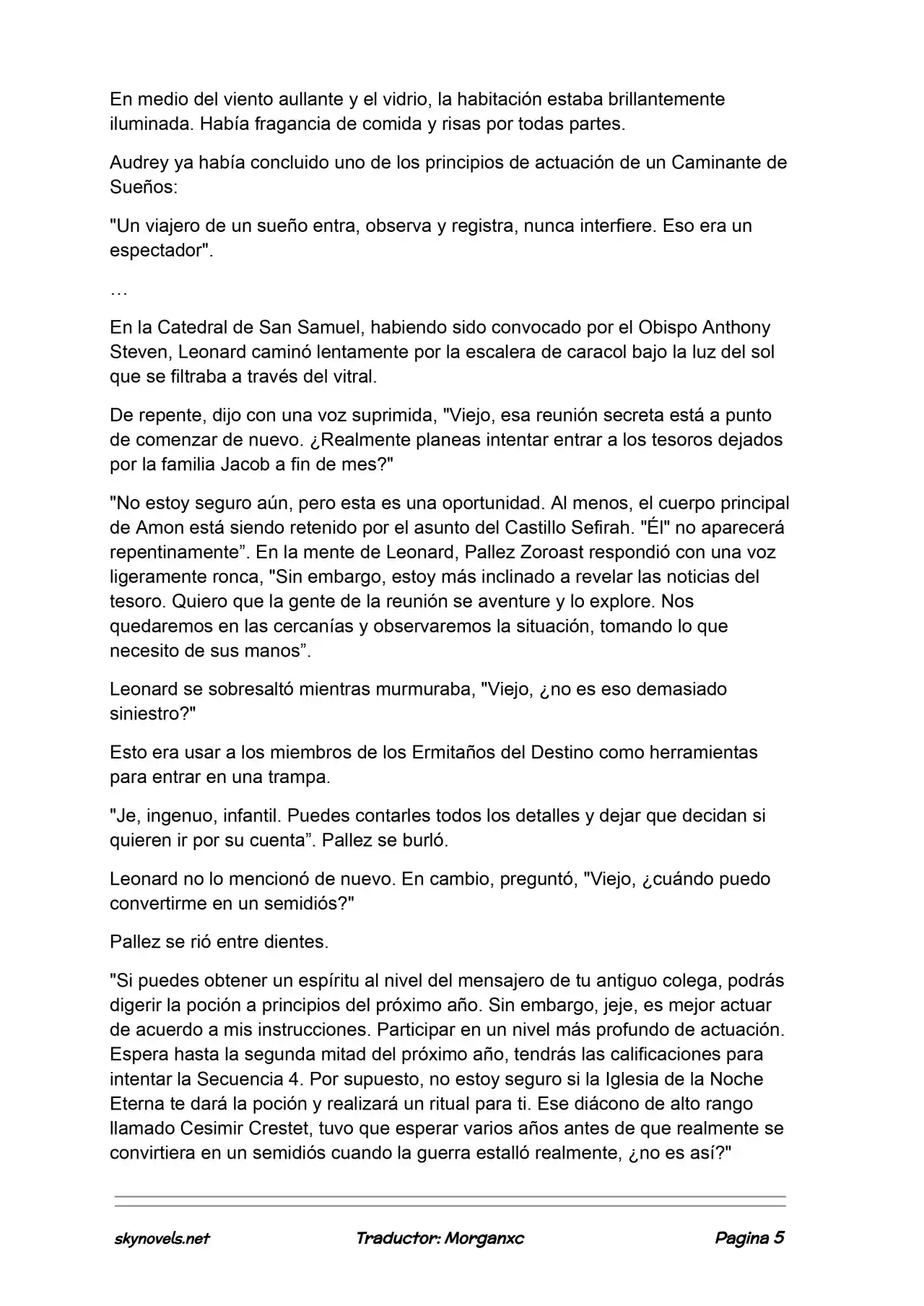 Lord Of The Mysteries (Novela) - Capítulo 1180 - Página 5 - LectorTMOo