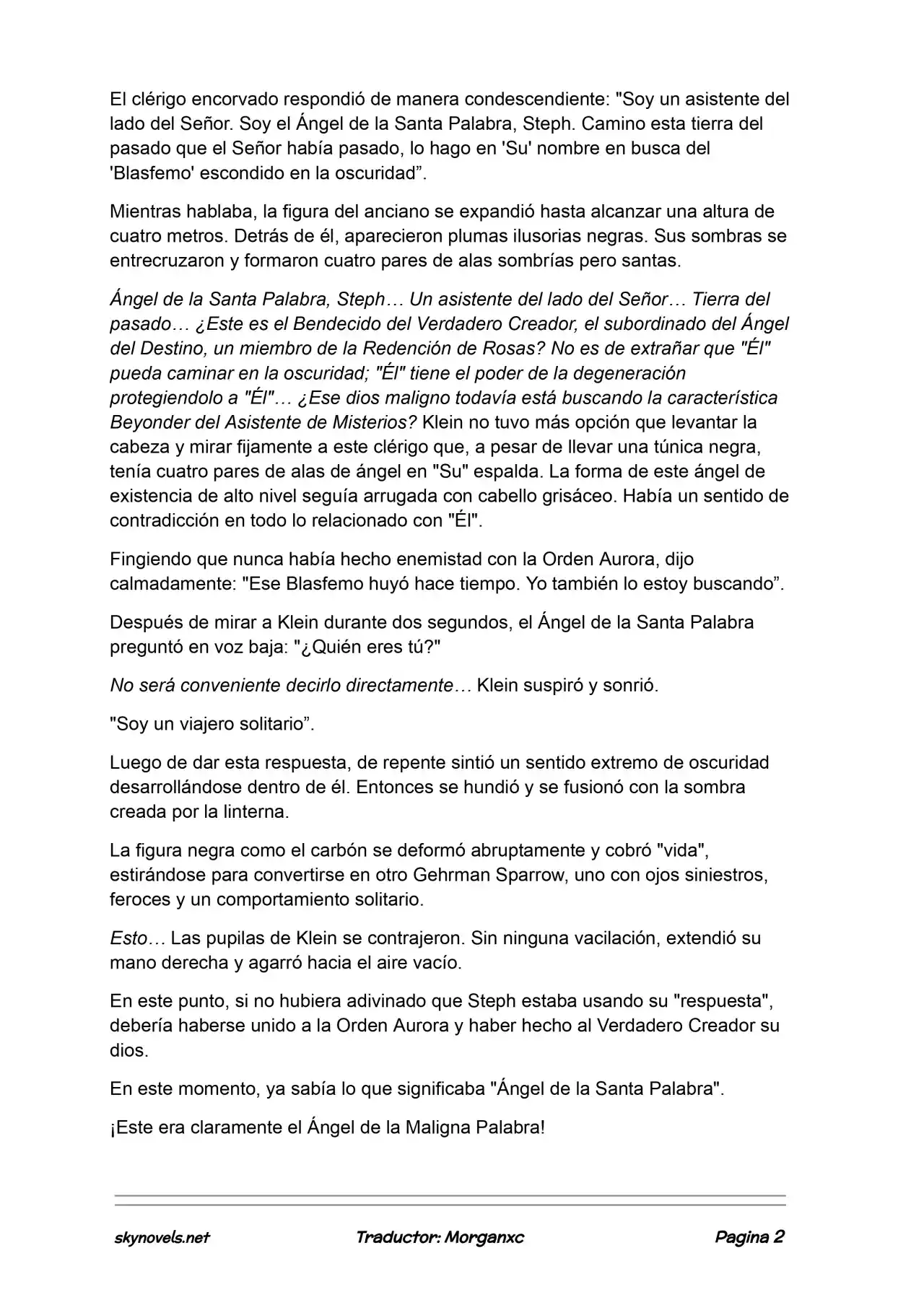 Lord Of The Mysteries (Novela) - Capítulo 1182 - Página 2 - LectorTMOo