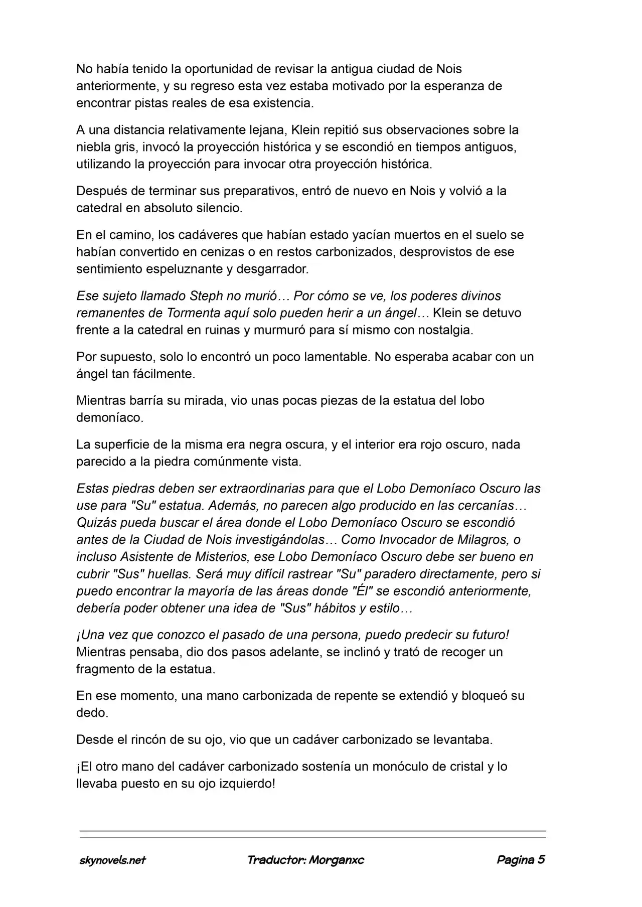 Lord Of The Mysteries (Novela) - Capítulo 1182 - Página 5 - LectorTMOo