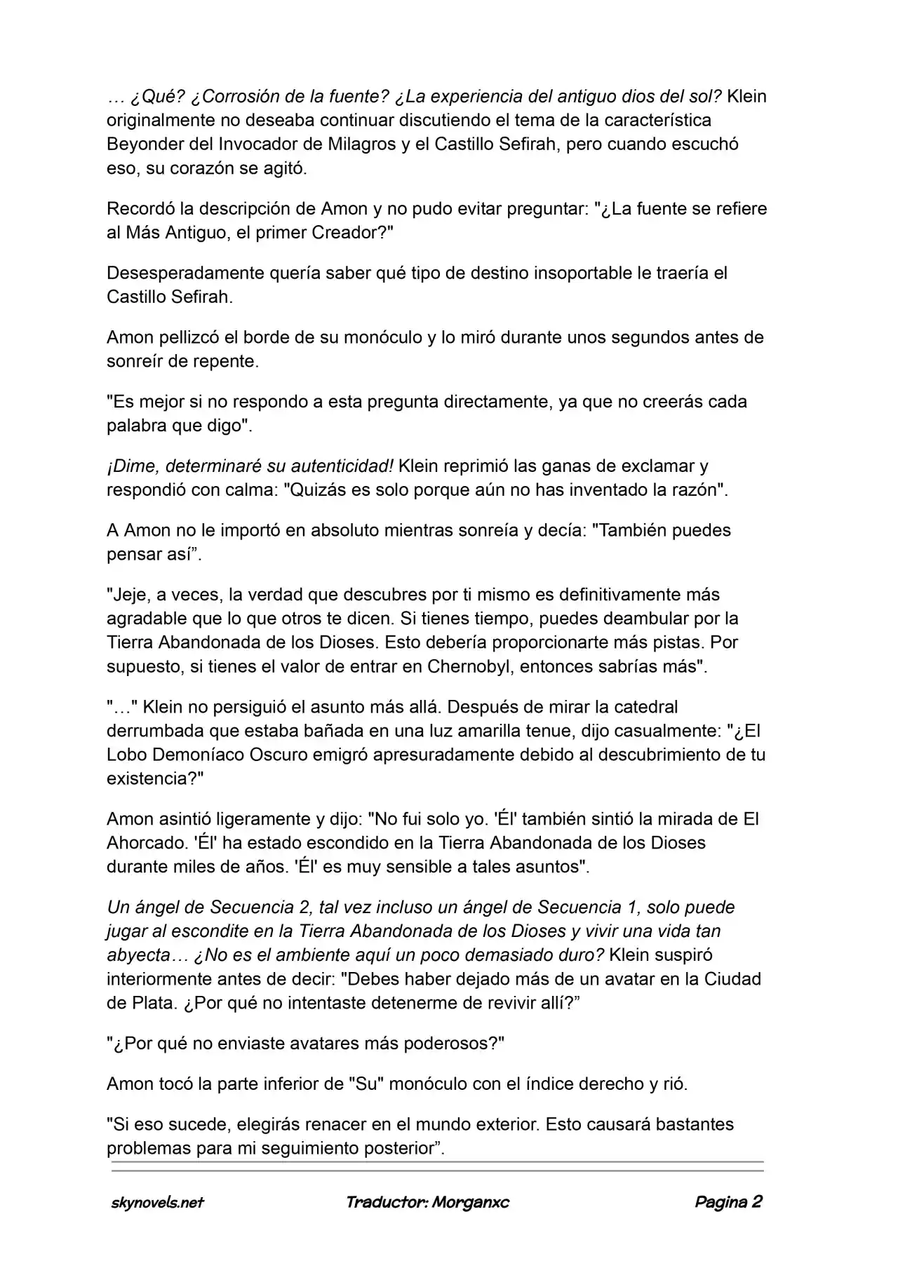 Lord Of The Mysteries (Novela) - Capítulo 1183 - Página 2 - LectorTMOo