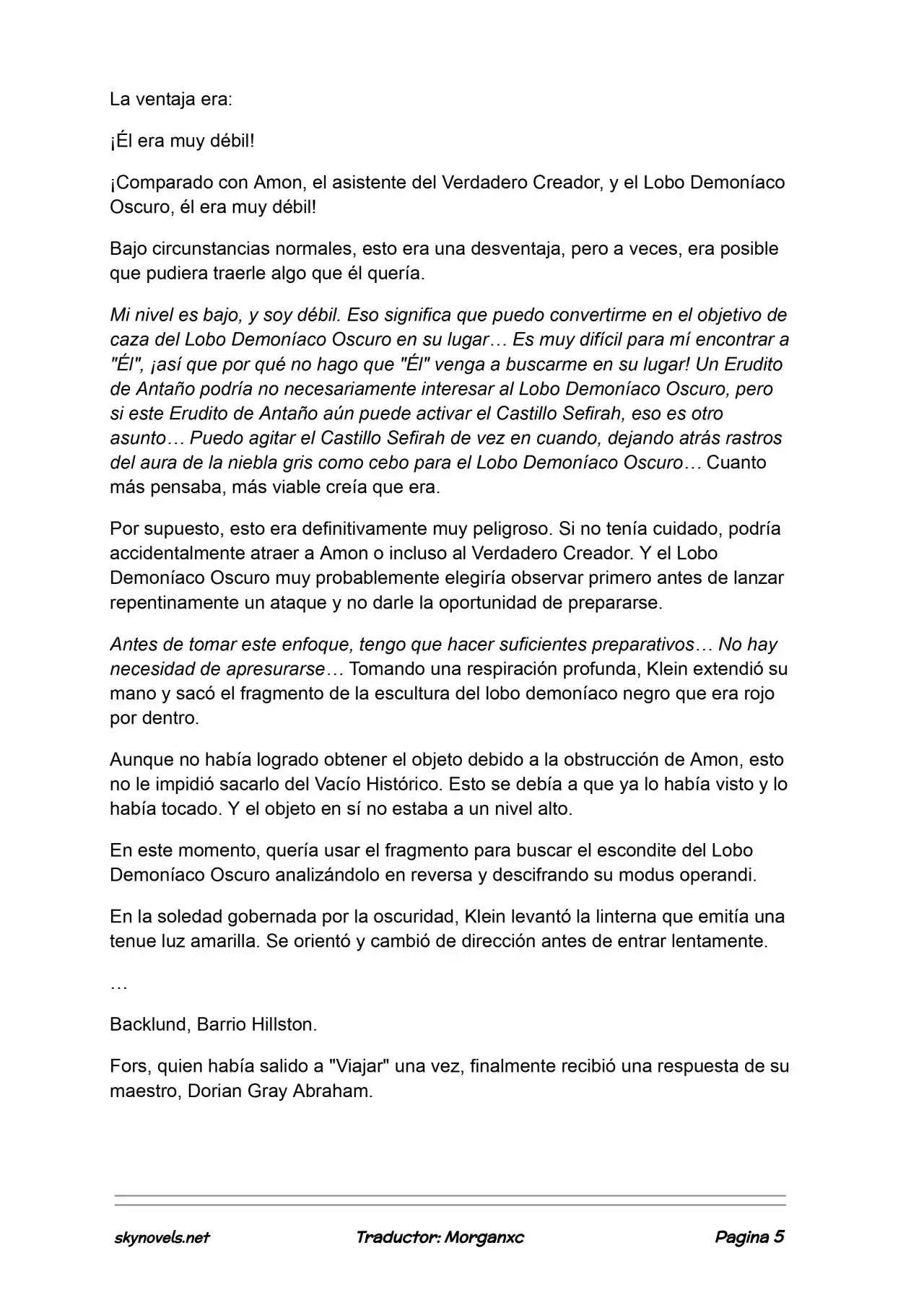 Lord Of The Mysteries (Novela) - Capítulo 1183 - Página 5 - LectorTMOo