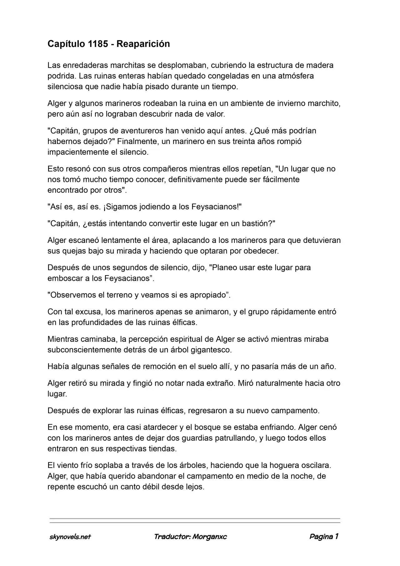Lord Of The Mysteries (Novela) - Capítulo 1185 - Página 1 - LectorTMOo