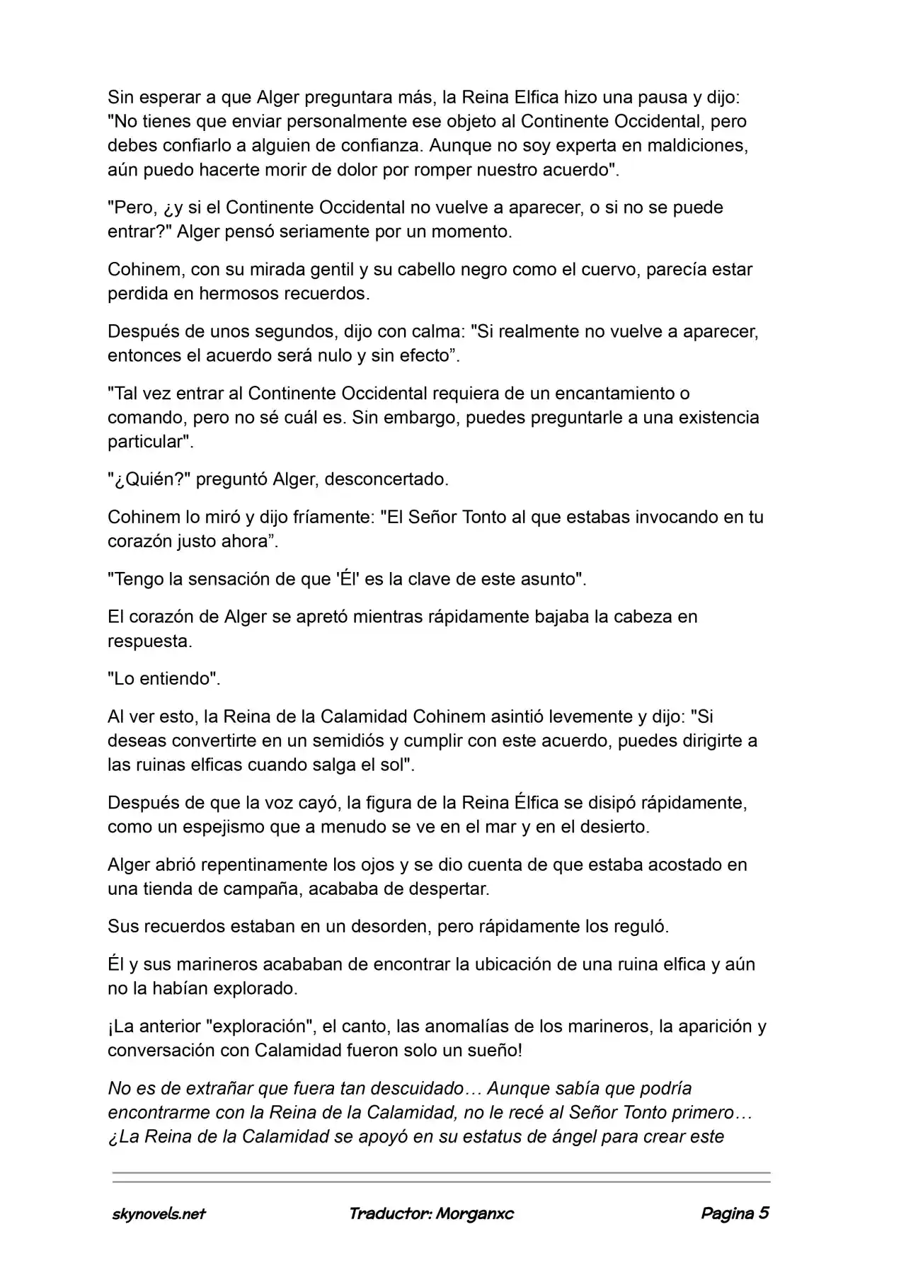 Lord Of The Mysteries (Novela) - Capítulo 1185 - Página 5 - LectorTMOo