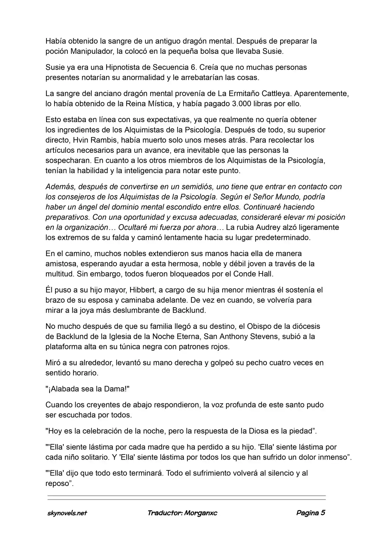 Lord Of The Mysteries (Novela) - Capítulo 1189 - Página 5 - LectorTMOo