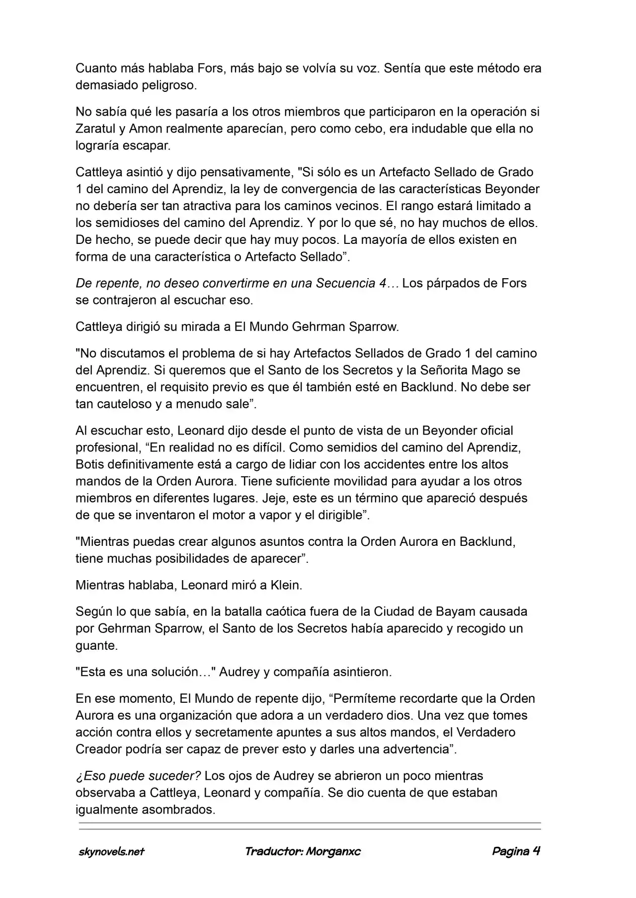 Lord Of The Mysteries (Novela) - Capítulo 1191 - Página 4 - LectorTMOo
