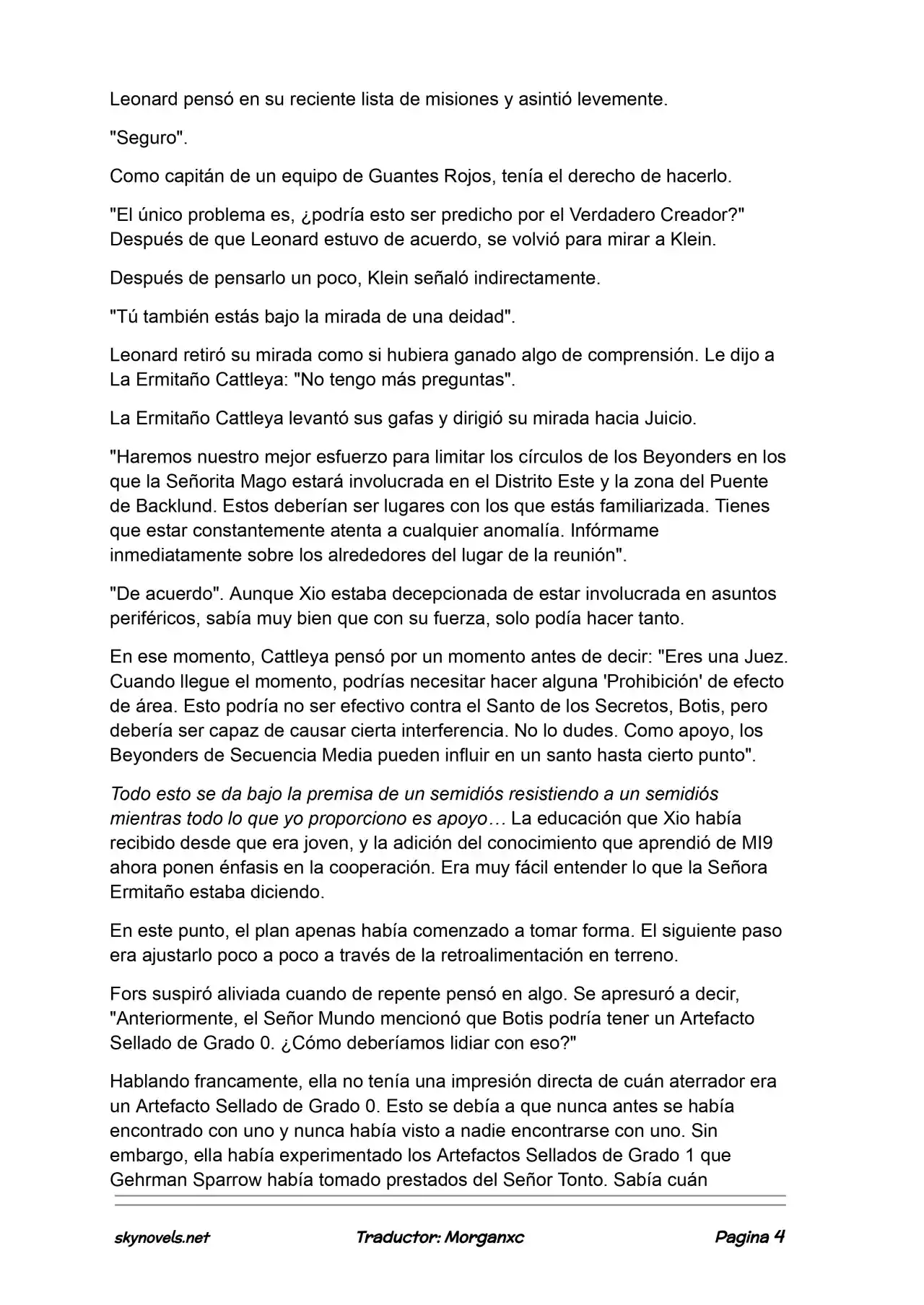 Lord Of The Mysteries (Novela) - Capítulo 1192 - Página 4 - LectorTMOo