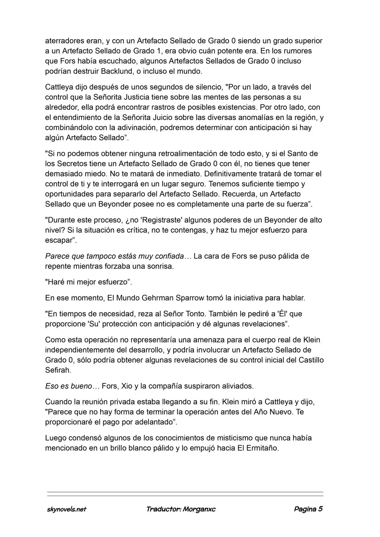 Lord Of The Mysteries (Novela) - Capítulo 1192 - Página 5 - LectorTMOo
