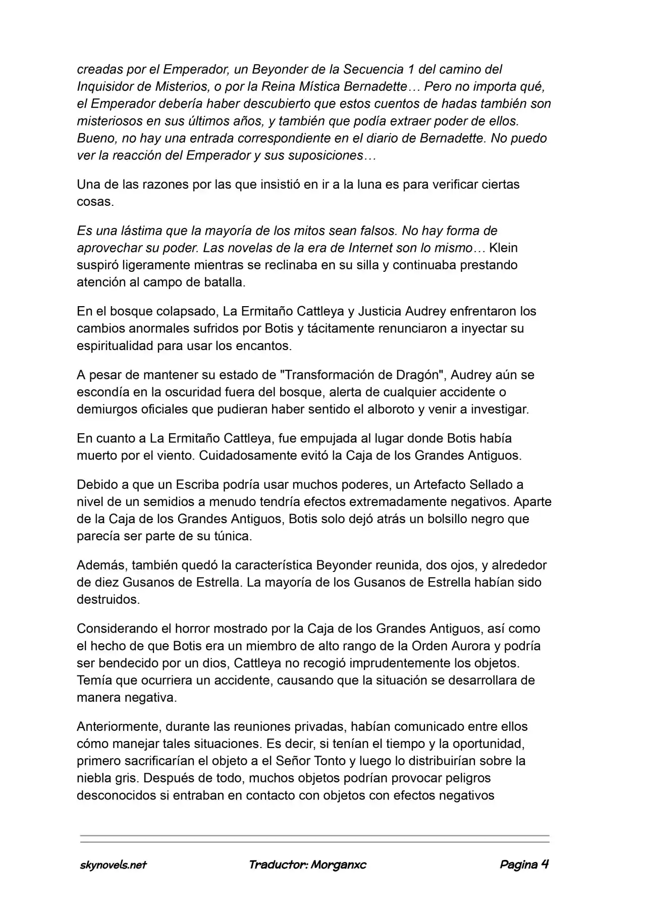 Lord Of The Mysteries (Novela) - Capítulo 1199 - Página 4 - LectorTMOo