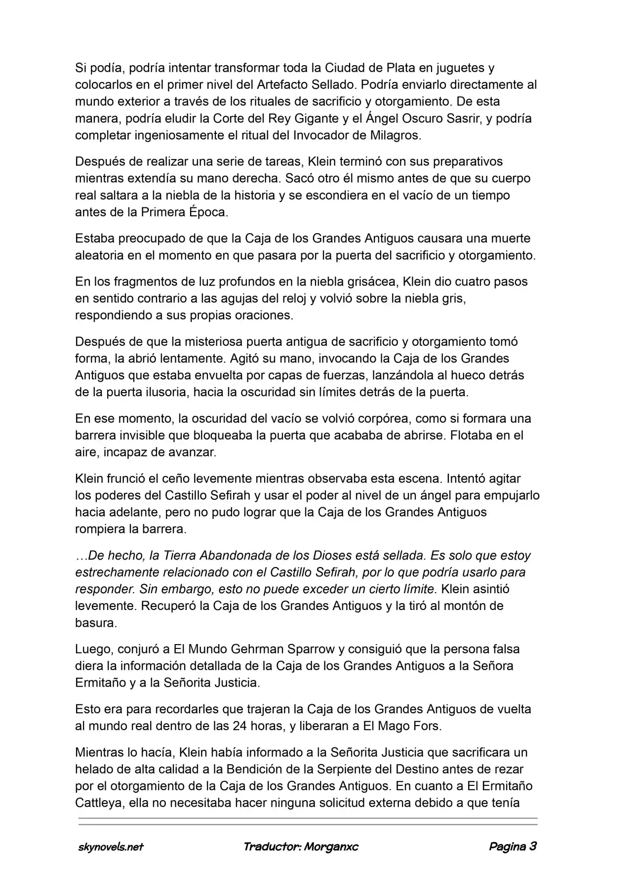 Lord Of The Mysteries (Novela) - Capítulo 1201 - Página 3 - LectorTMOo