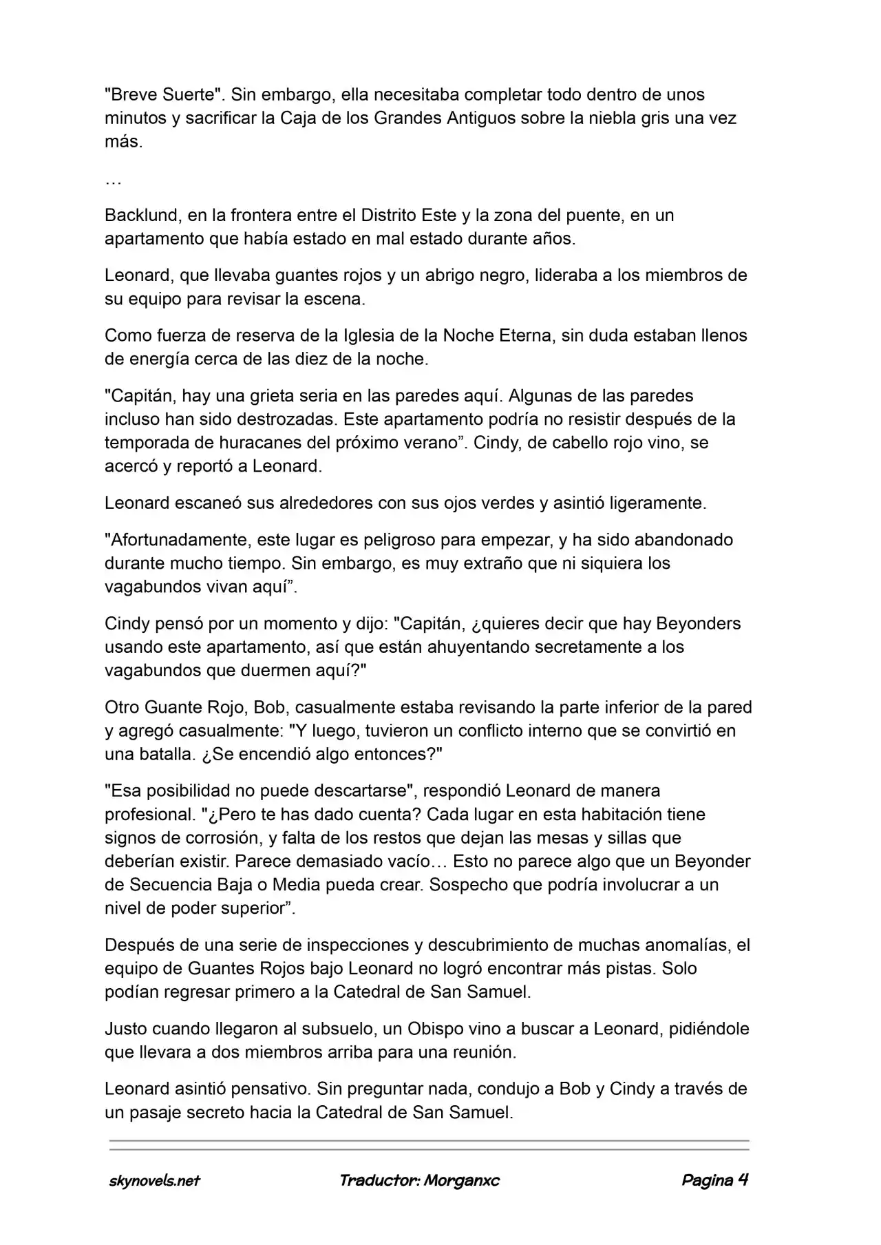 Lord Of The Mysteries (Novela) - Capítulo 1201 - Página 4 - LectorTMOo