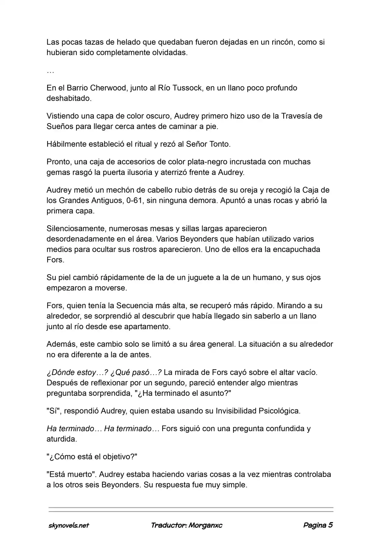 Lord Of The Mysteries (Novela) - Capítulo 1202 - Página 5 - LectorTMOo