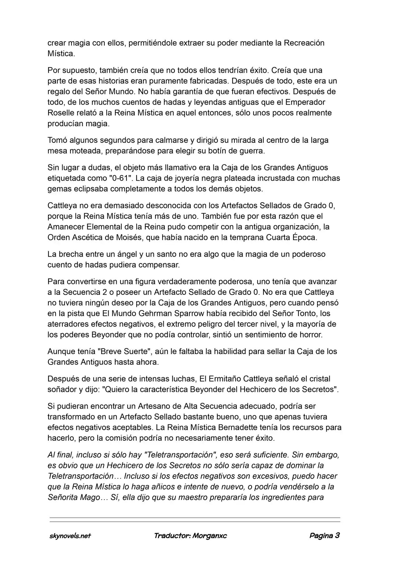 Lord Of The Mysteries (Novela) - Capítulo 1203 - Página 3 - LectorTMOo