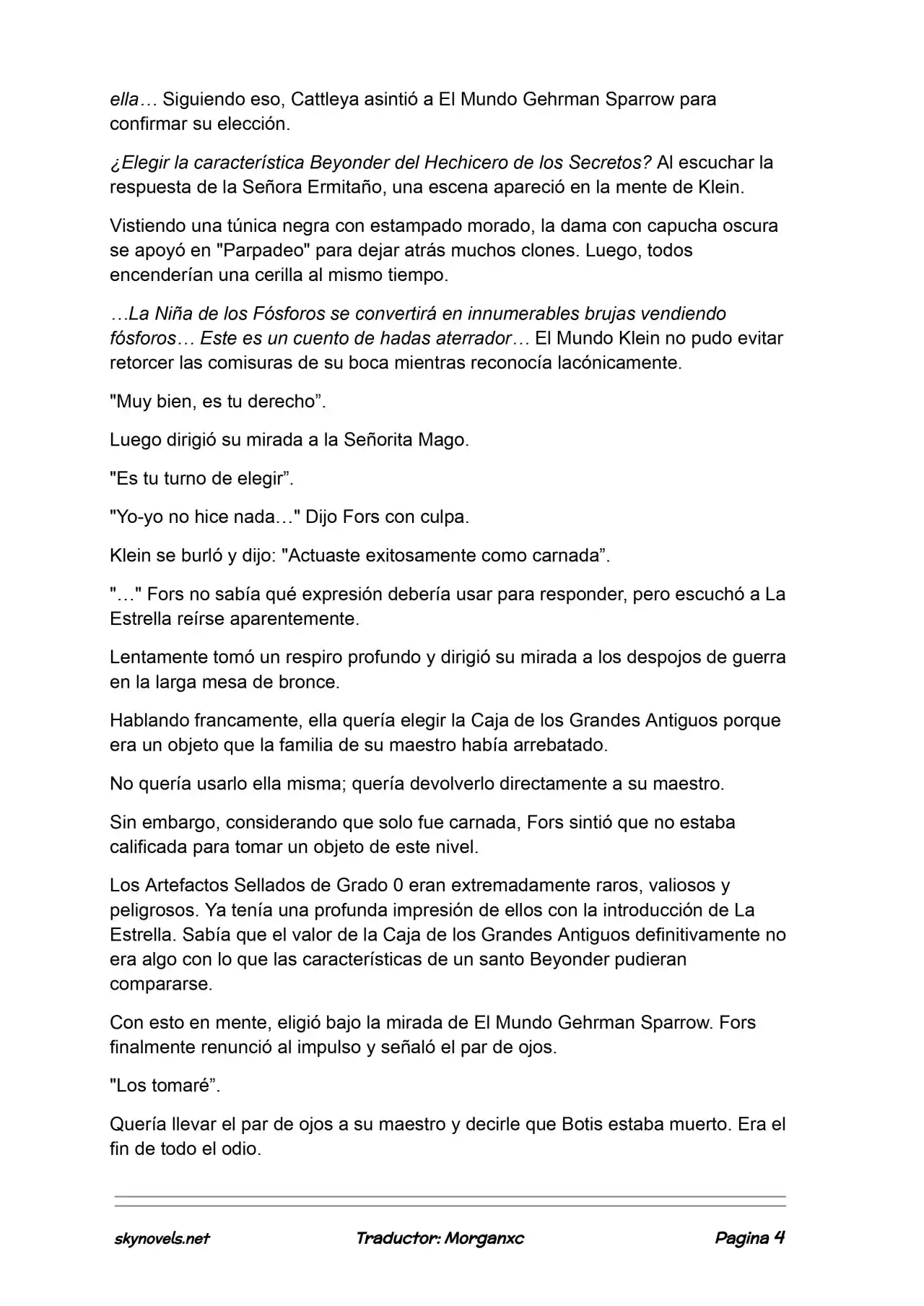 Lord Of The Mysteries (Novela) - Capítulo 1203 - Página 4 - LectorTMOo
