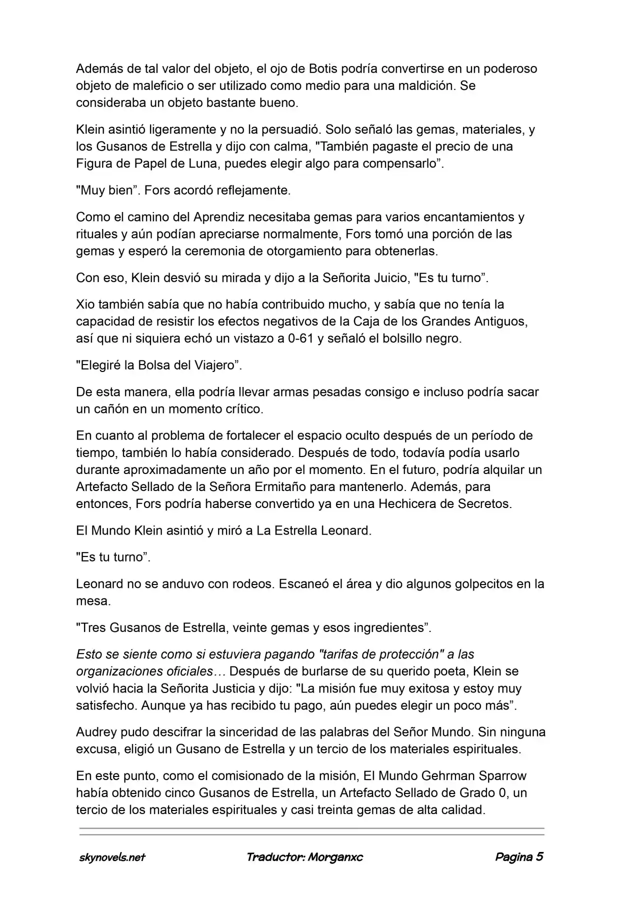 Lord Of The Mysteries (Novela) - Capítulo 1203 - Página 5 - LectorTMOo