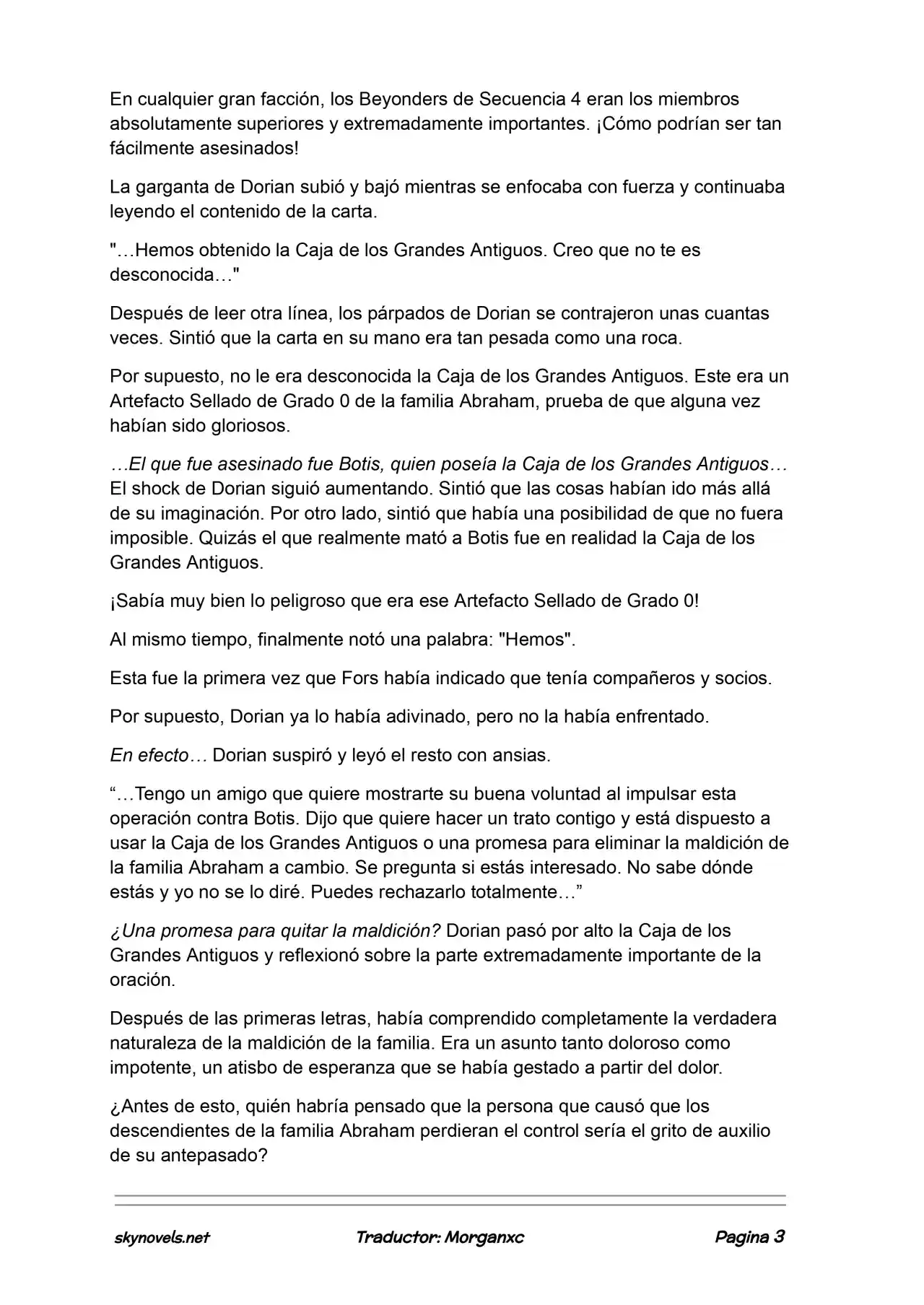 Lord Of The Mysteries (Novela) - Capítulo 1204 - Página 3 - LectorTMOo
