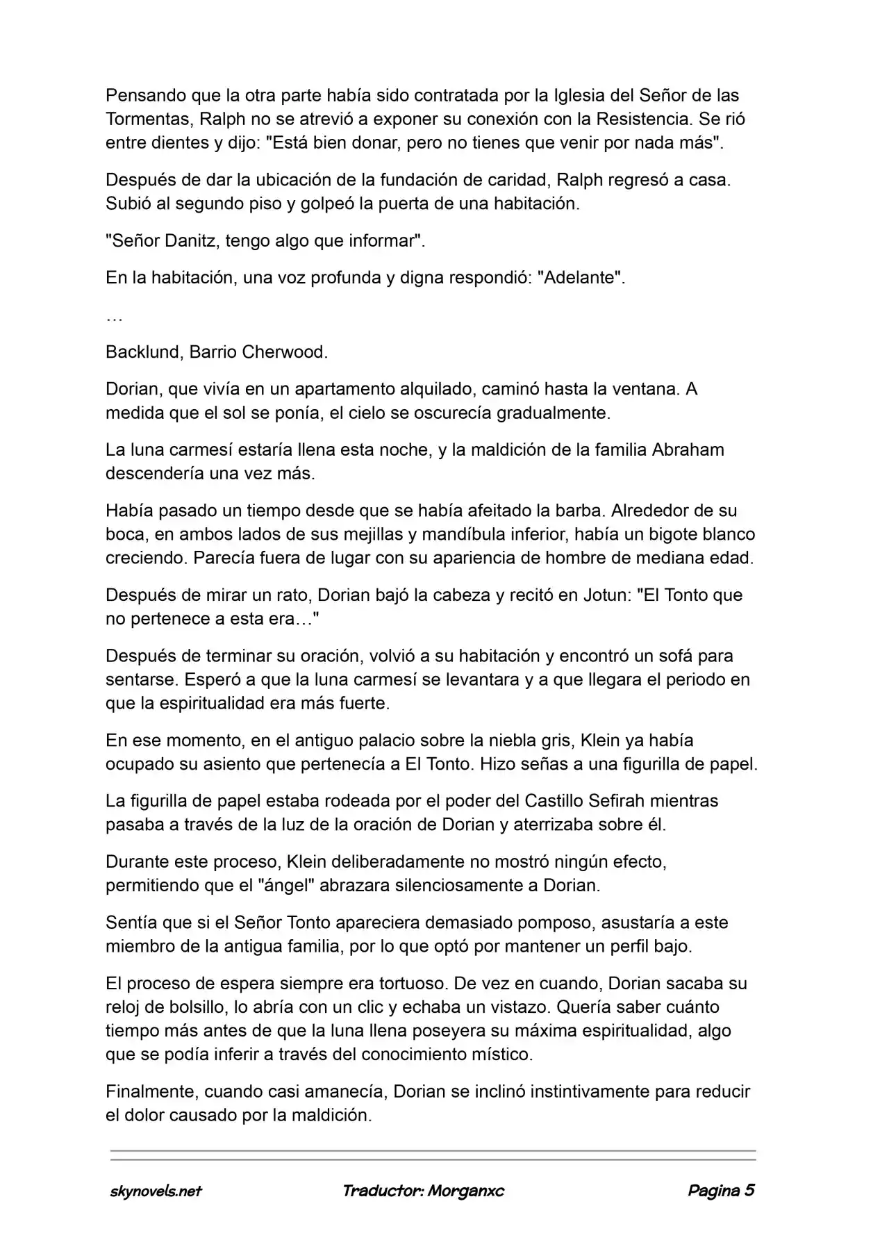 Lord Of The Mysteries (Novela) - Capítulo 1208 - Página 5 - LectorTMOo