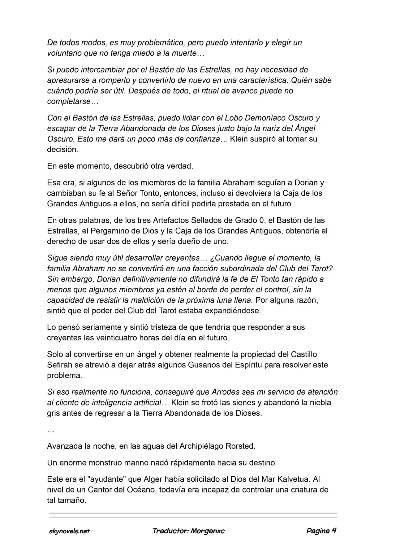 Lord Of The Mysteries (Novela) - Capítulo 1209 - Página 4 - LectorTMOo