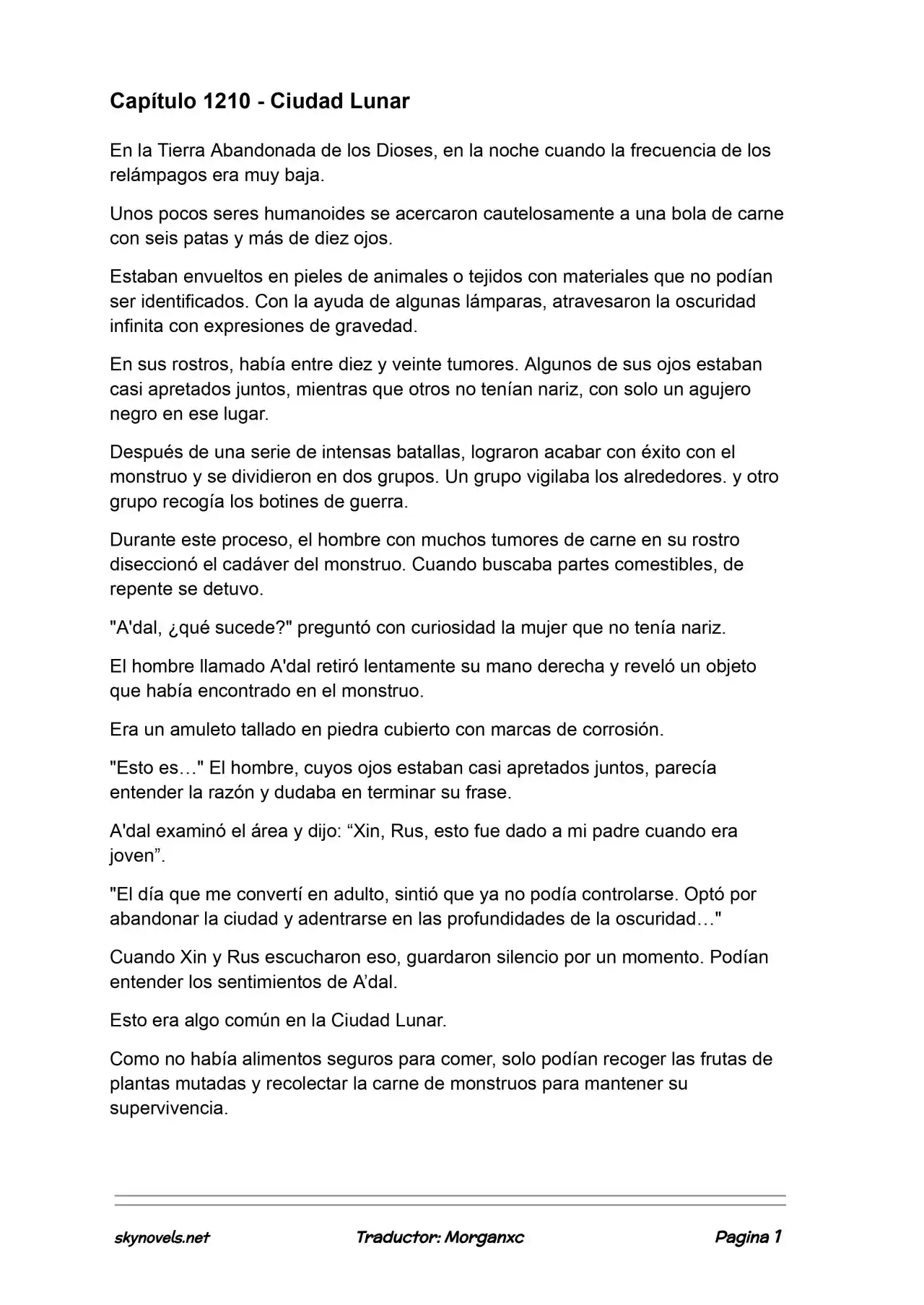 Lord Of The Mysteries (Novela) - Capítulo 1210 - Página 1 - LectorTMOo