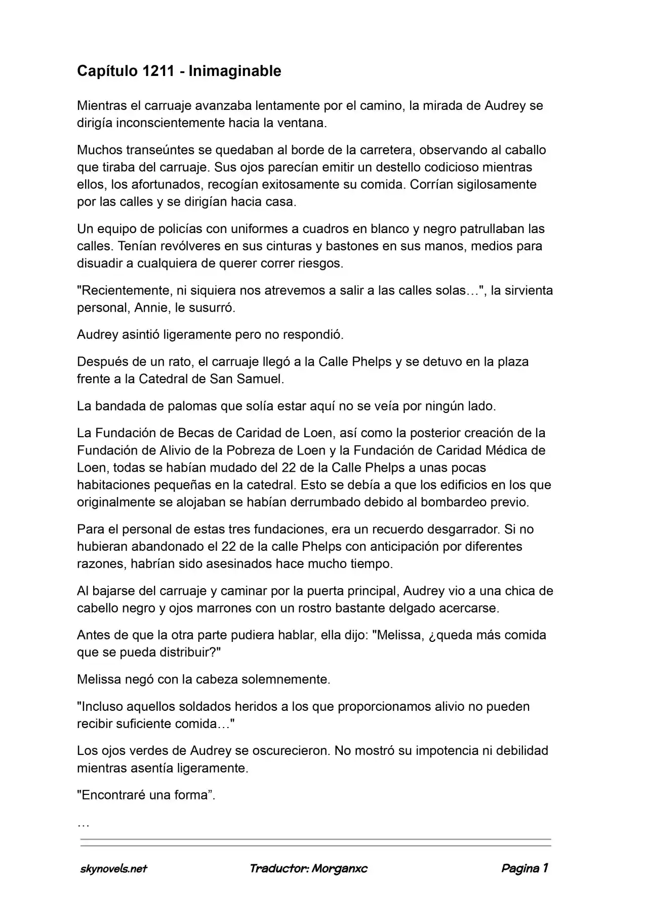 Lord Of The Mysteries (Novela) - Capítulo 1211 - Página 1 - LectorTMOo