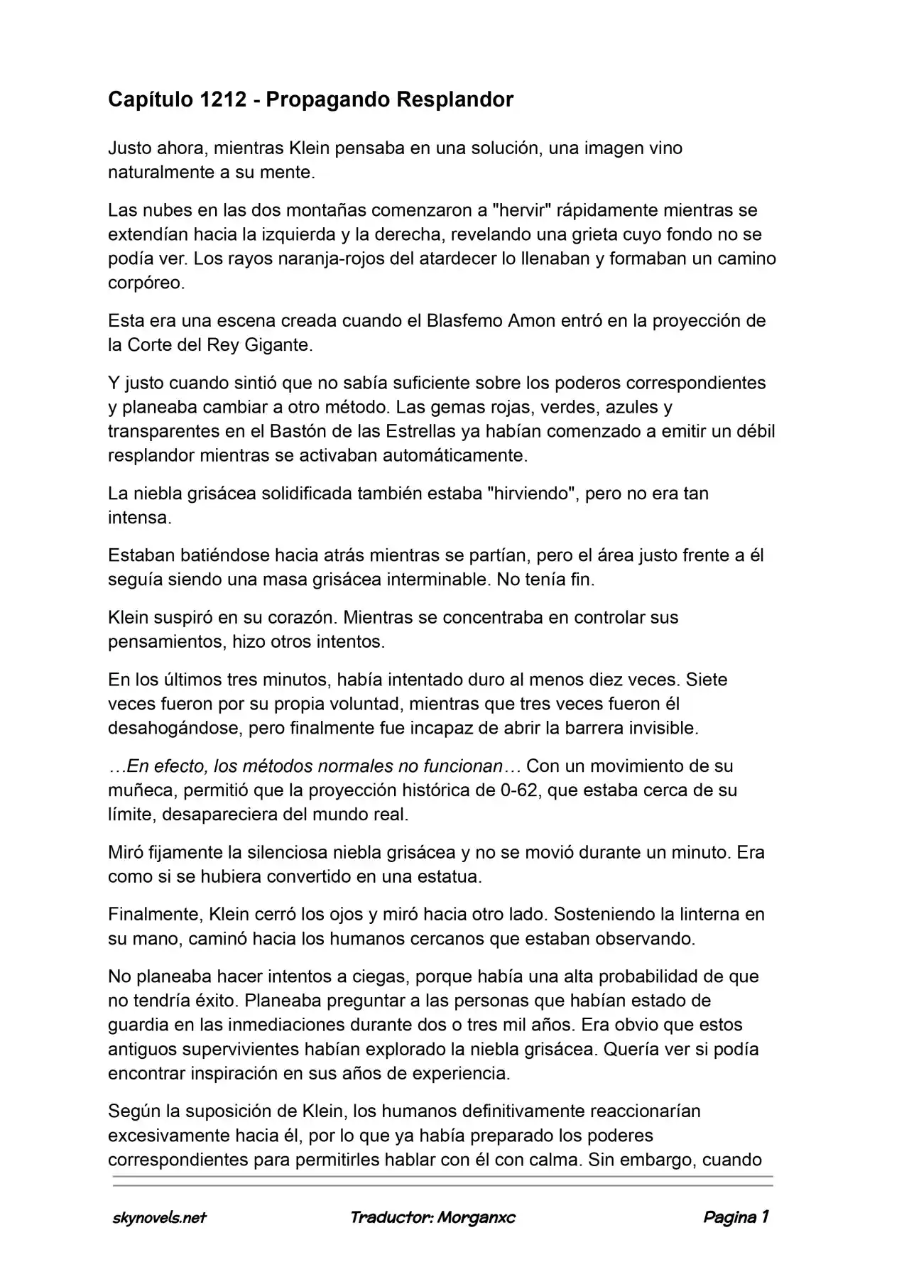 Lord Of The Mysteries (Novela) - Capítulo 1212 - Página 1 - LectorTMOo