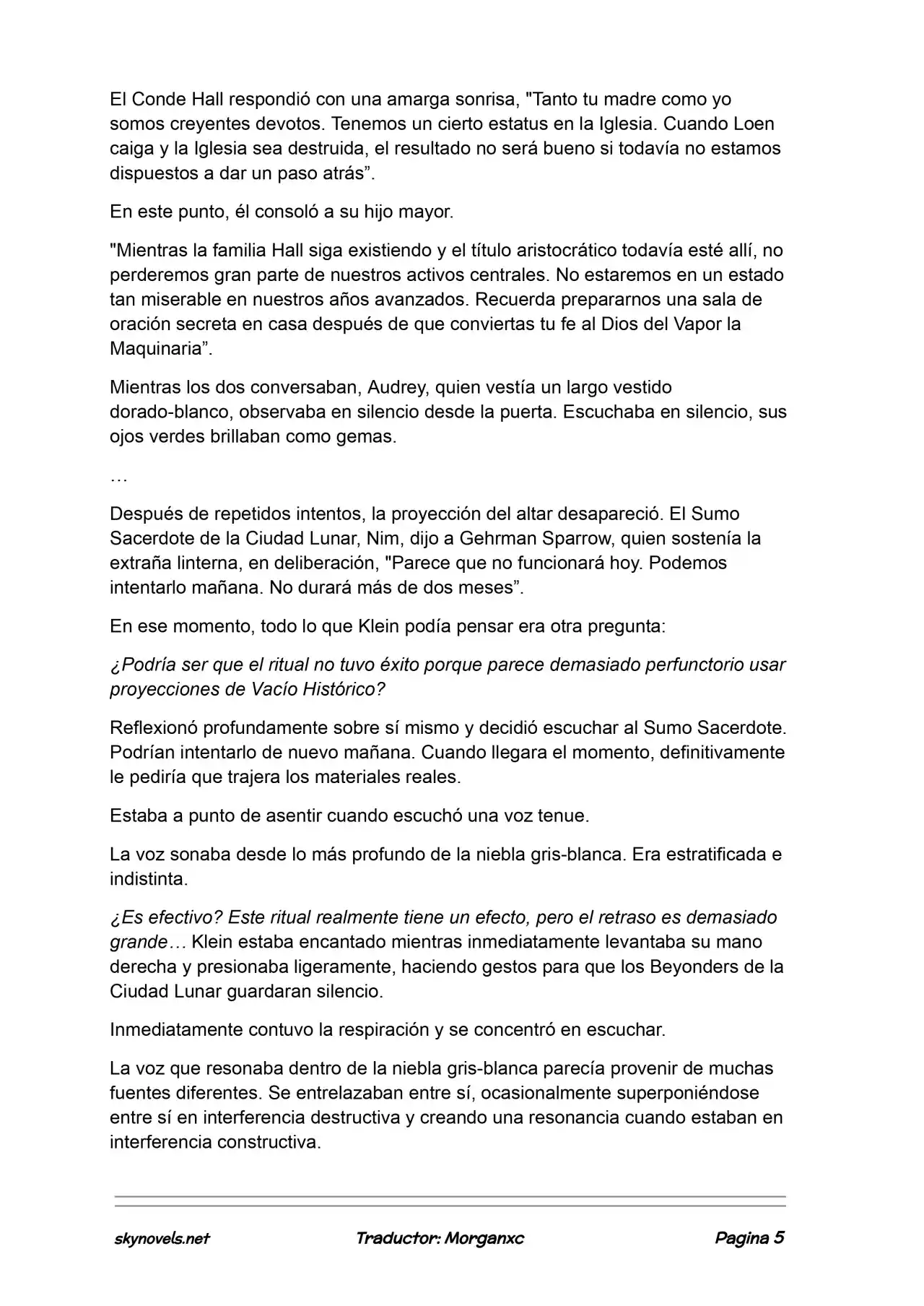 Lord Of The Mysteries (Novela) - Capítulo 1214 - Página 5 - LectorTMOo