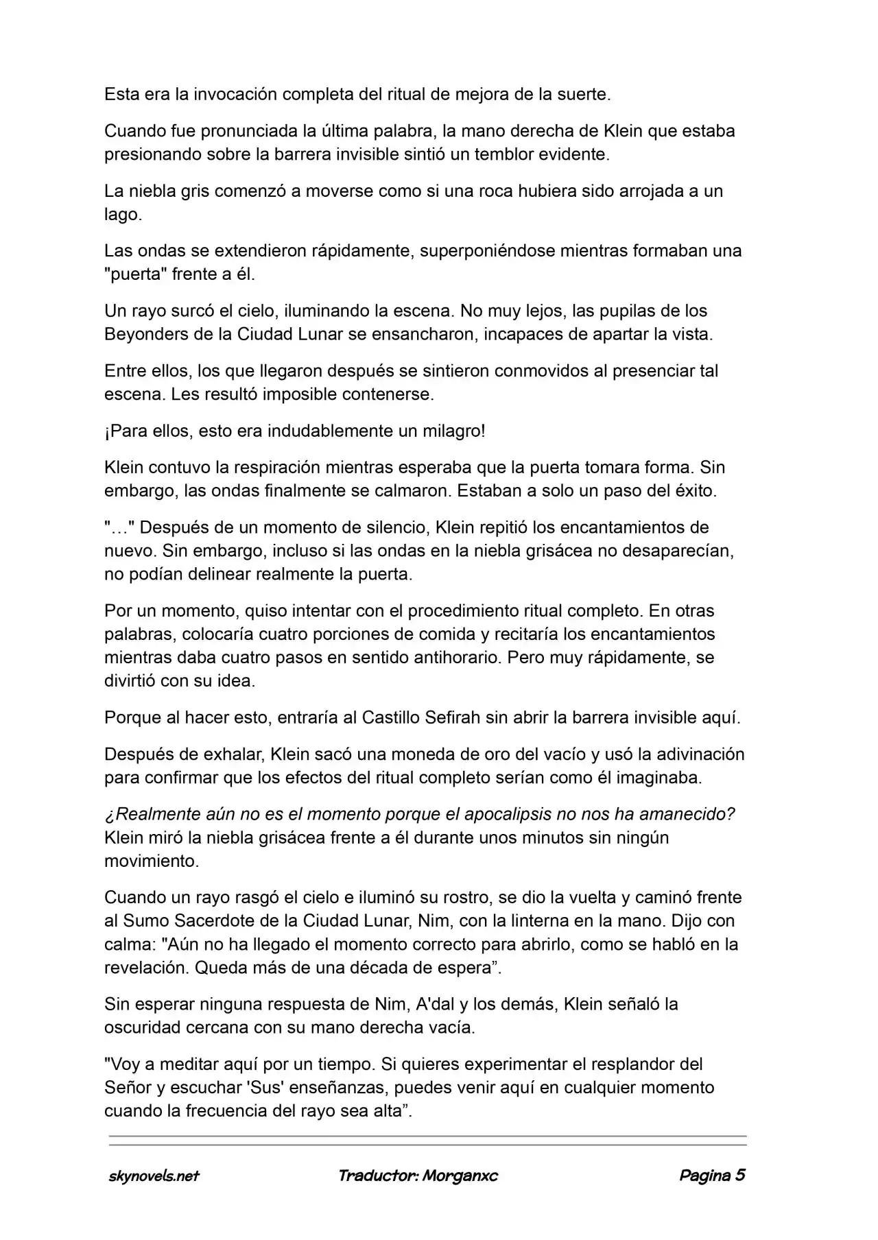 Lord Of The Mysteries (Novela) - Capítulo 1215 - Página 5 - LectorTMOo