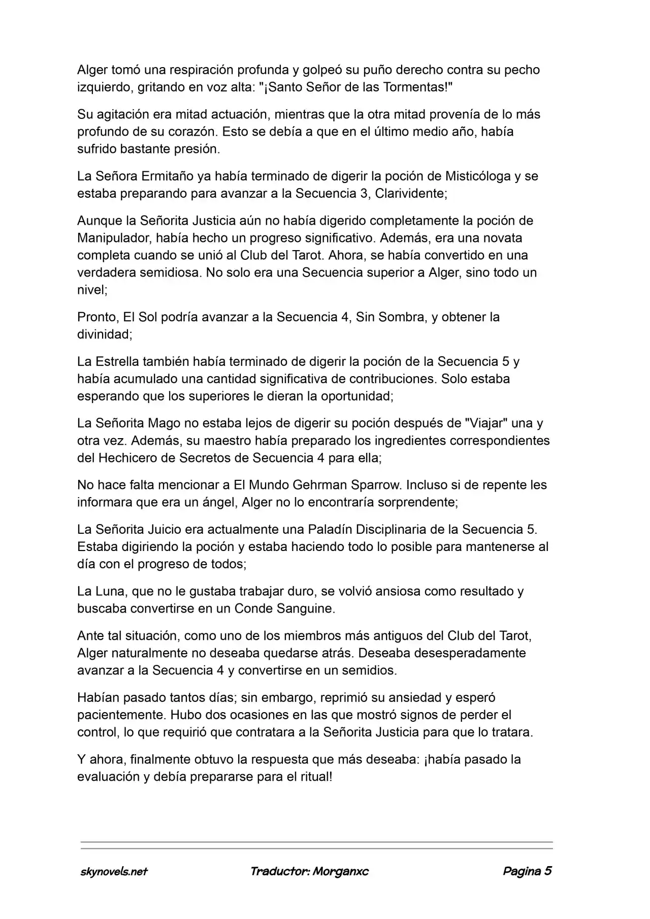 Lord Of The Mysteries (Novela) - Capítulo 1216 - Página 5 - LectorTMOo