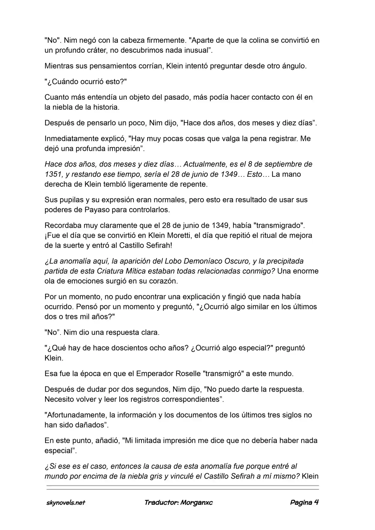 Lord Of The Mysteries (Novela) - Capítulo 1218 - Página 4 - LectorTMOo