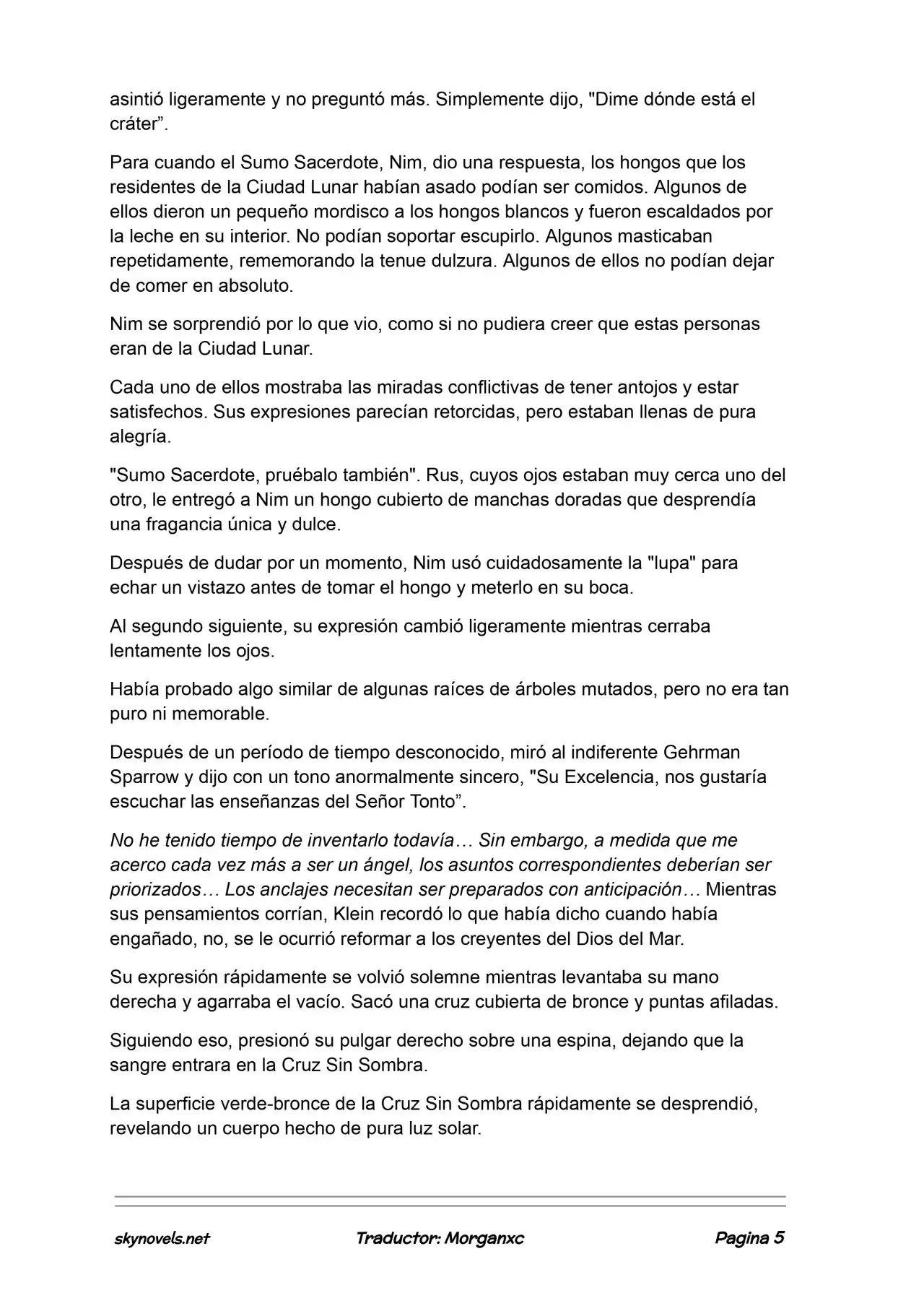 Lord Of The Mysteries (Novela) - Capítulo 1218 - Página 5 - LectorTMOo