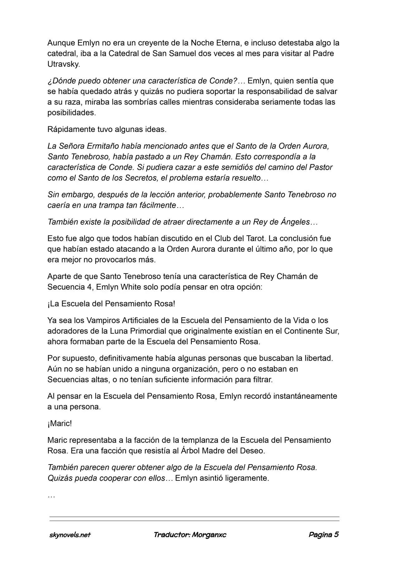 Lord Of The Mysteries (Novela) - Capítulo 1219 - Página 5 - LectorTMOo