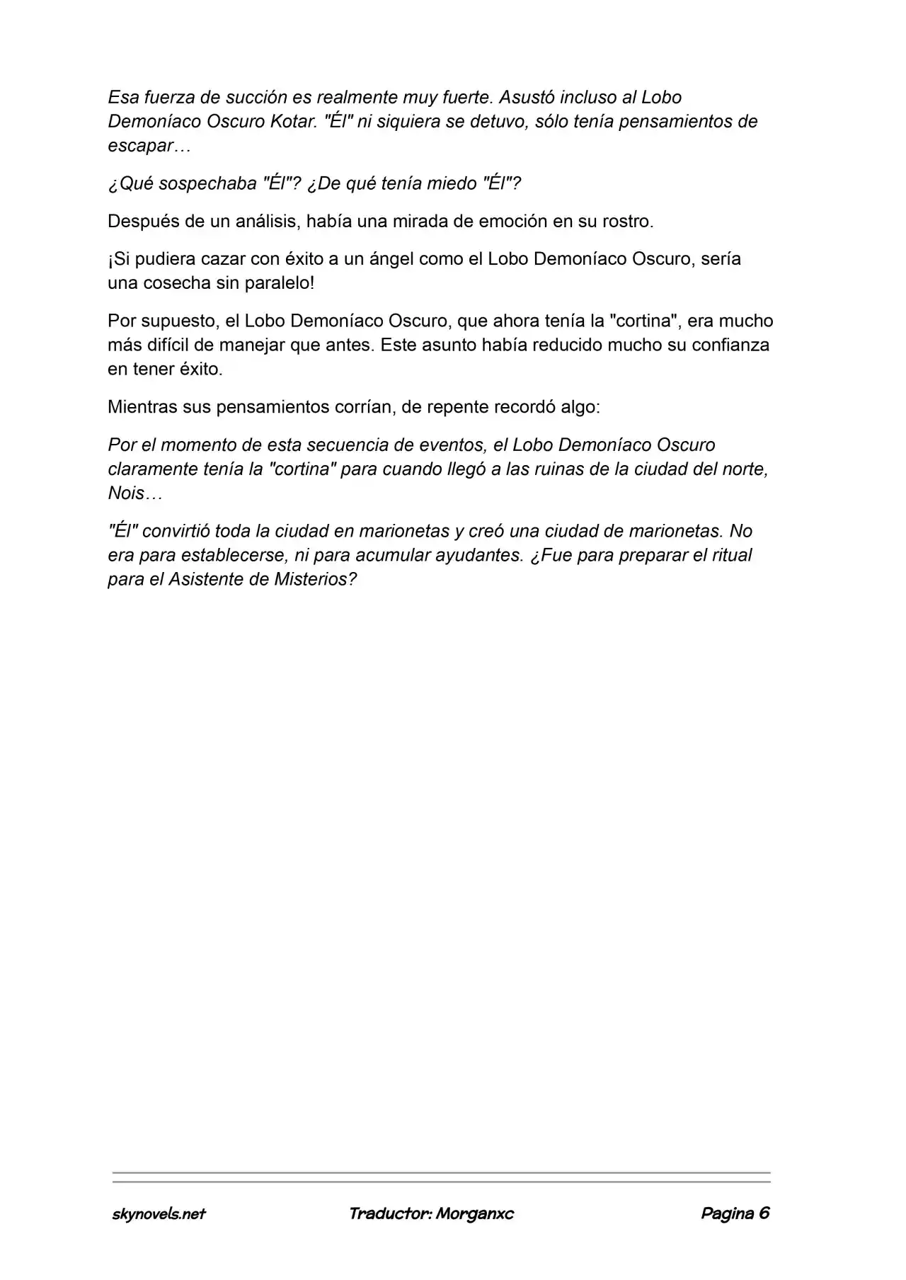 Lord Of The Mysteries (Novela) - Capítulo 1220 - Página 6 - LectorTMOo