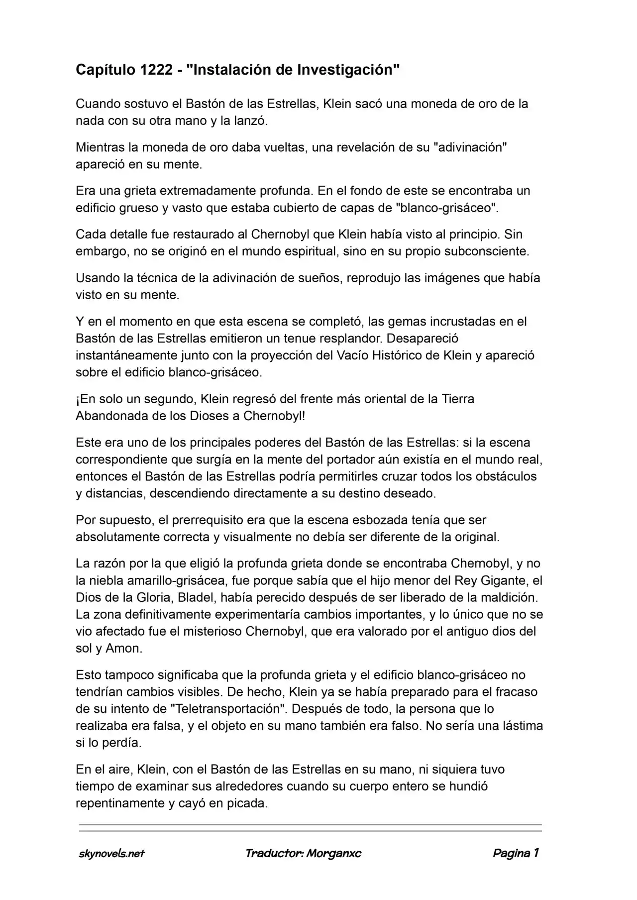 Lord Of The Mysteries (Novela) - Capítulo 1222 - Página 1 - LectorTMOo