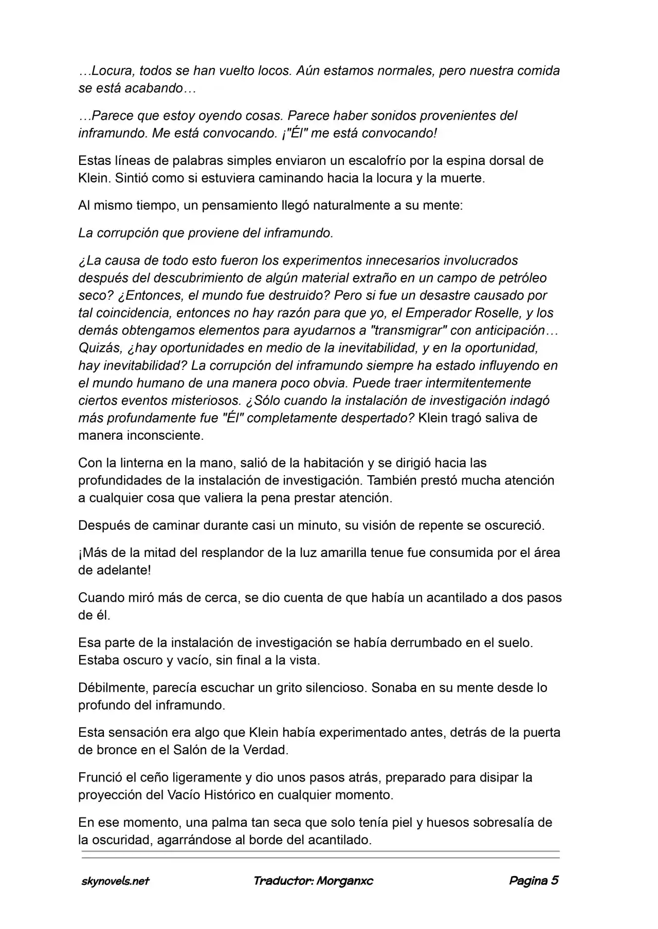Lord Of The Mysteries (Novela) - Capítulo 1222 - Página 5 - LectorTMOo
