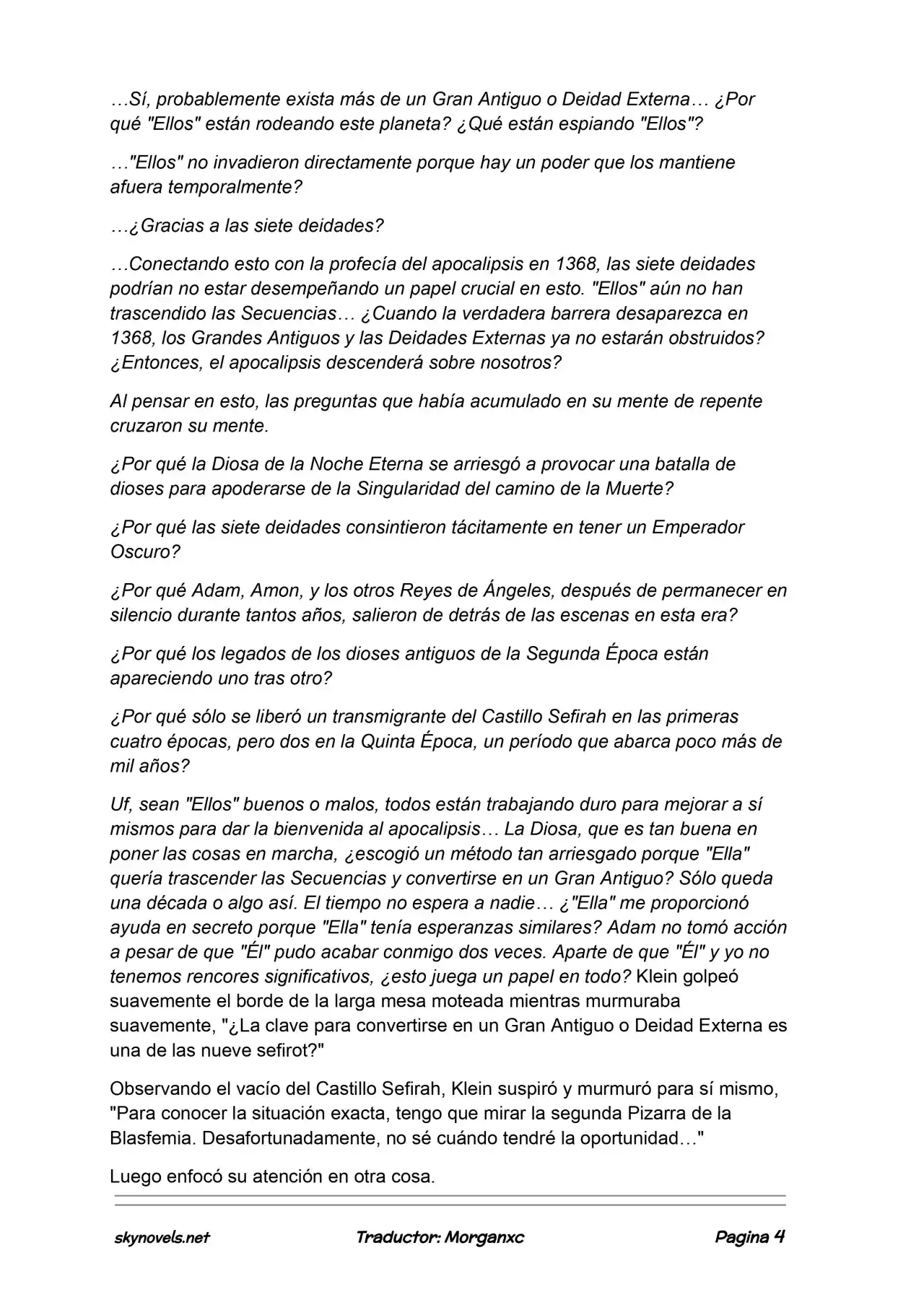 Lord Of The Mysteries (Novela) - Capítulo 1224 - Página 4 - LectorTMOo