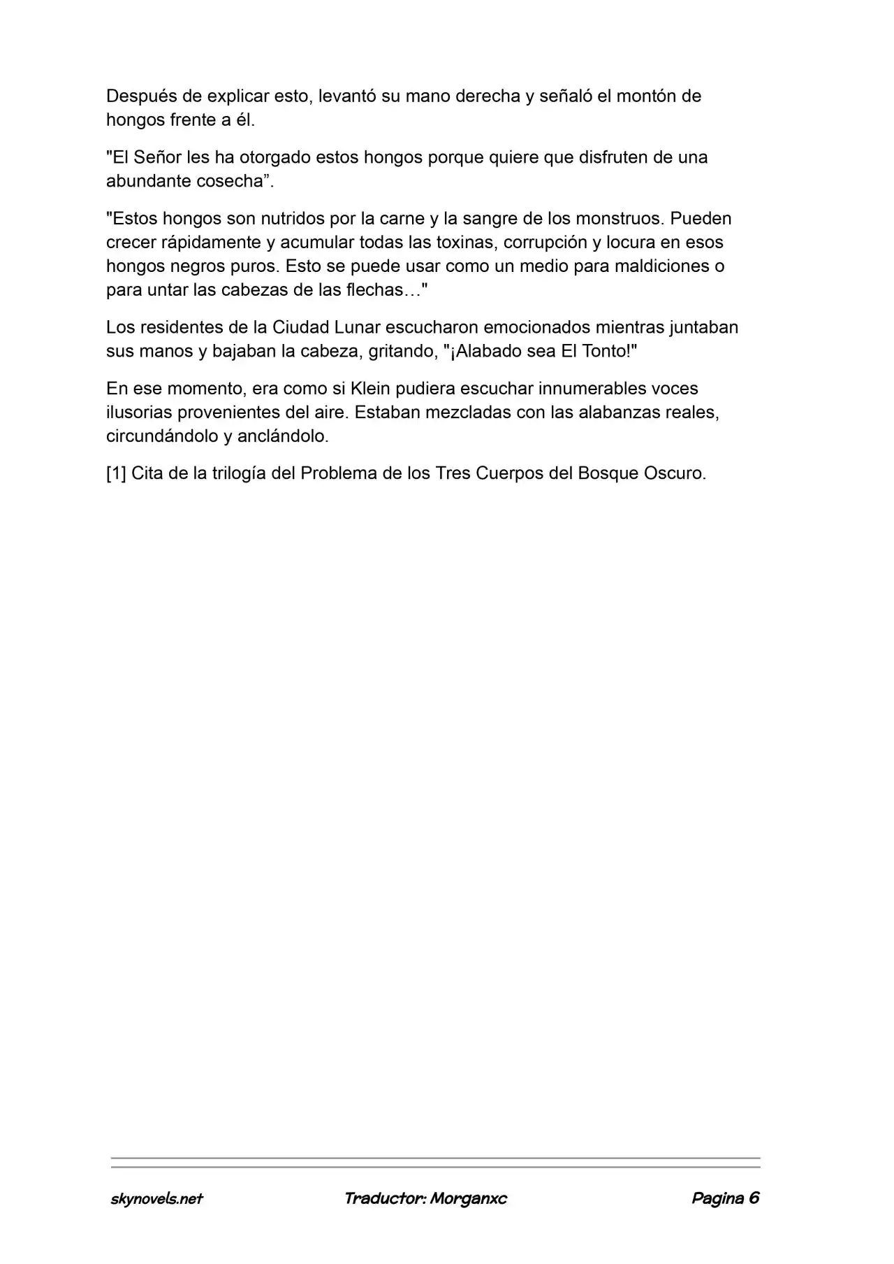 Lord Of The Mysteries (Novela) - Capítulo 1226 - Página 6 - LectorTMOo