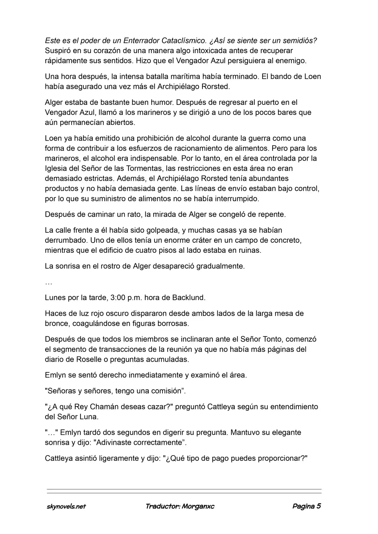 Lord Of The Mysteries (Novela) - Capítulo 1228 - Página 5 - LectorTMOo