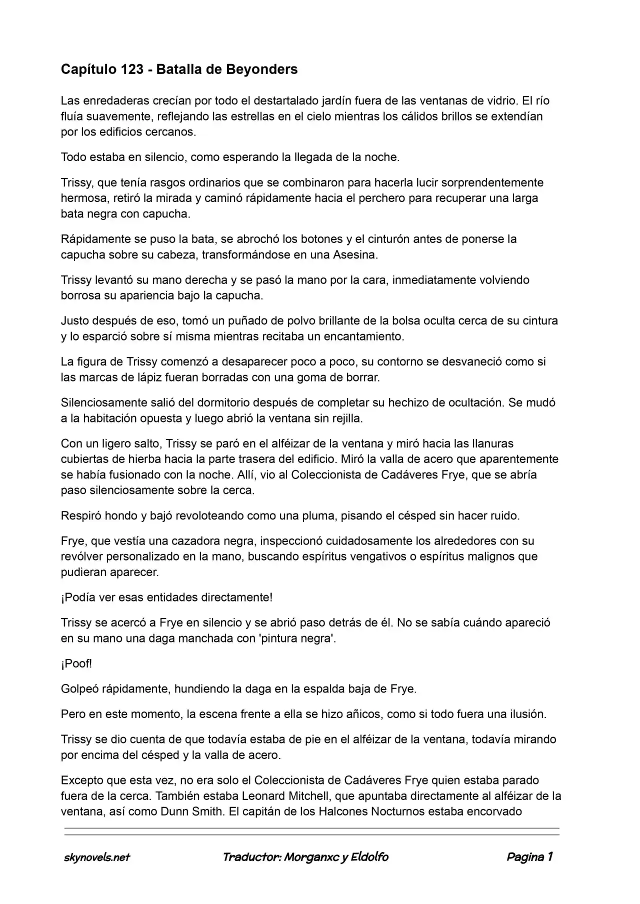 Lord Of The Mysteries (Novela) - Capítulo 123 - Página 1 - LectorTMOo
