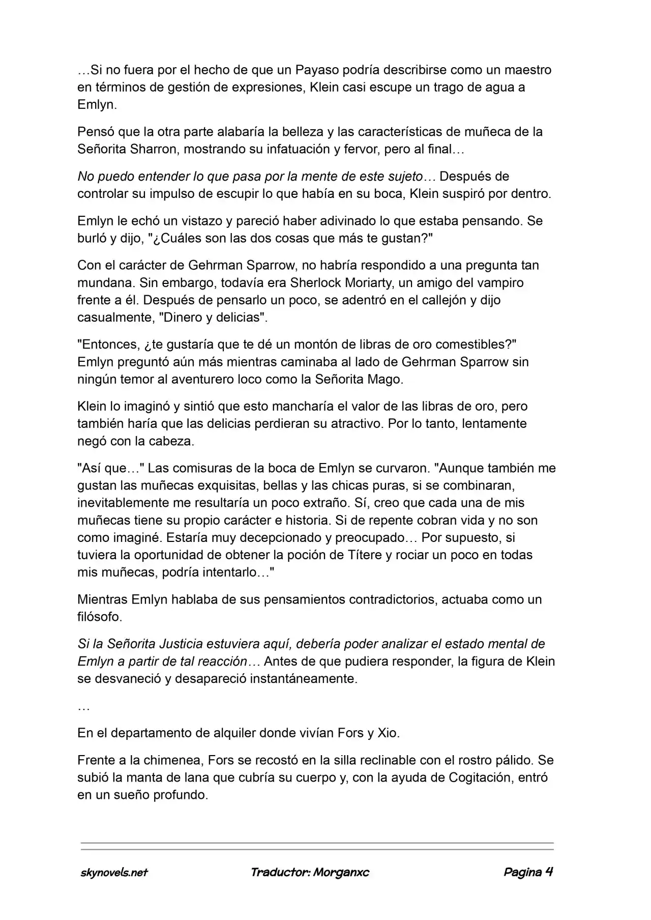 Lord Of The Mysteries (Novela) - Capítulo 1231 - Página 4 - LectorTMOo