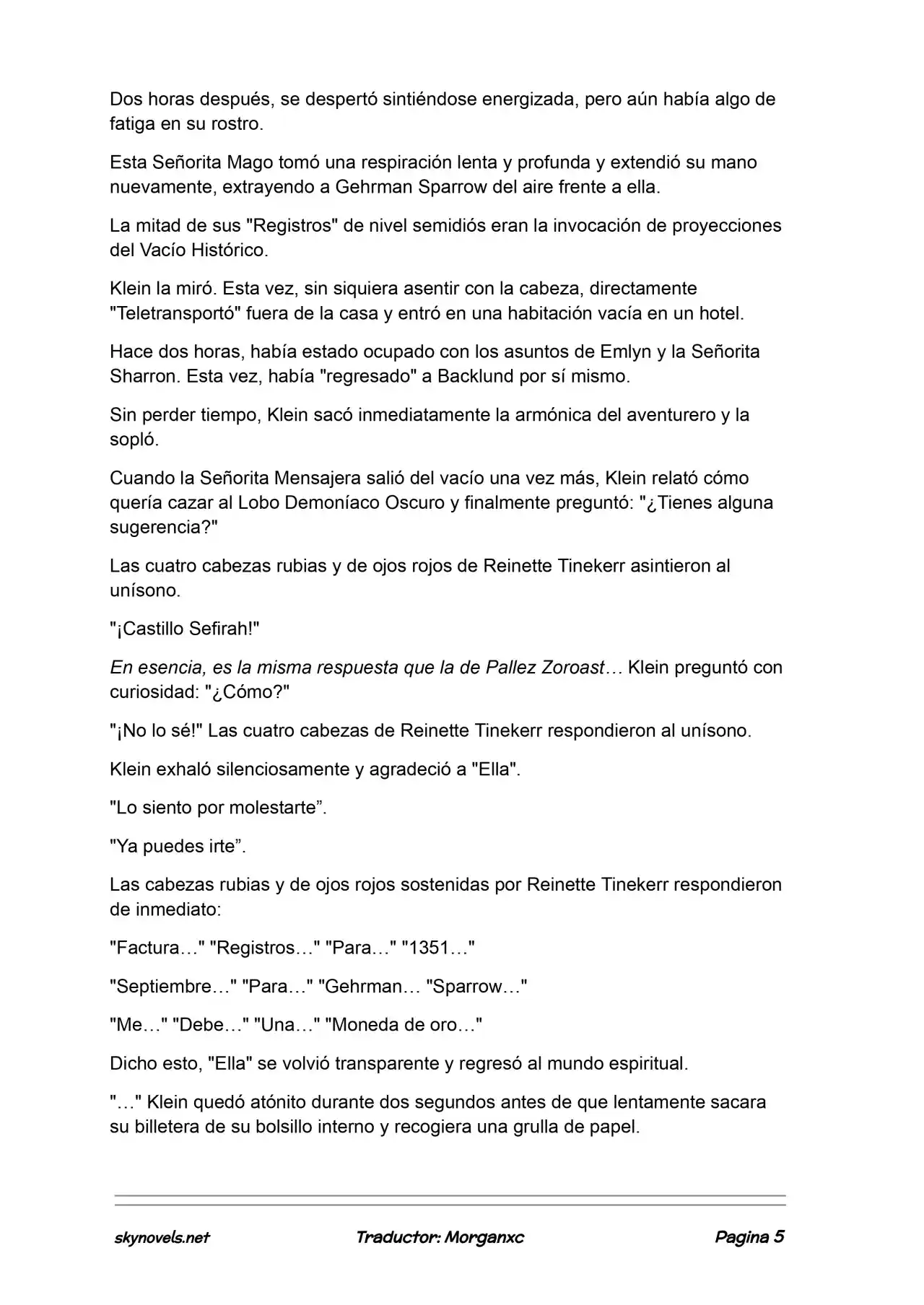 Lord Of The Mysteries (Novela) - Capítulo 1231 - Página 5 - LectorTMOo