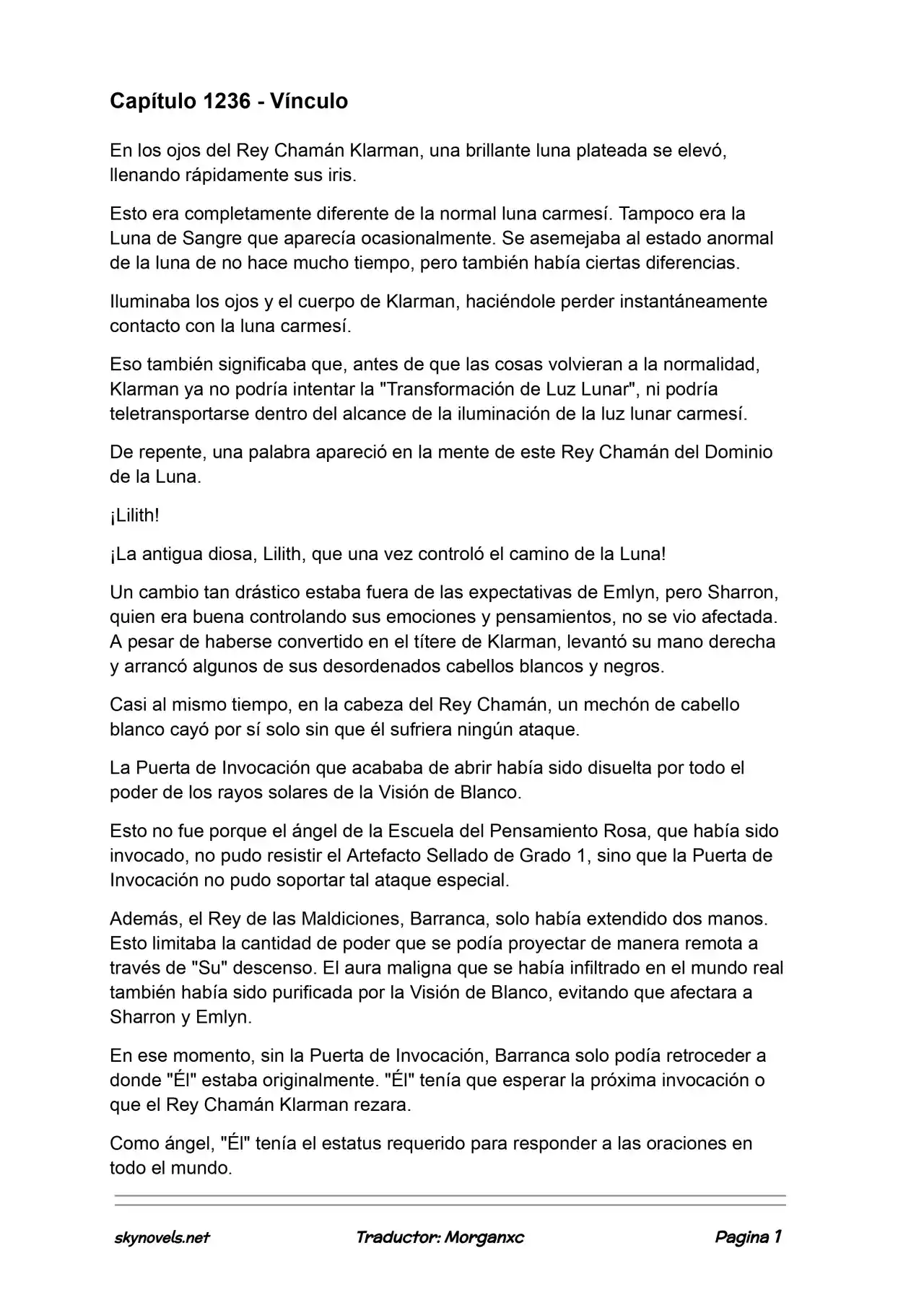 Lord Of The Mysteries (Novela) - Capítulo 1236 - Página 1 - LectorTMOo