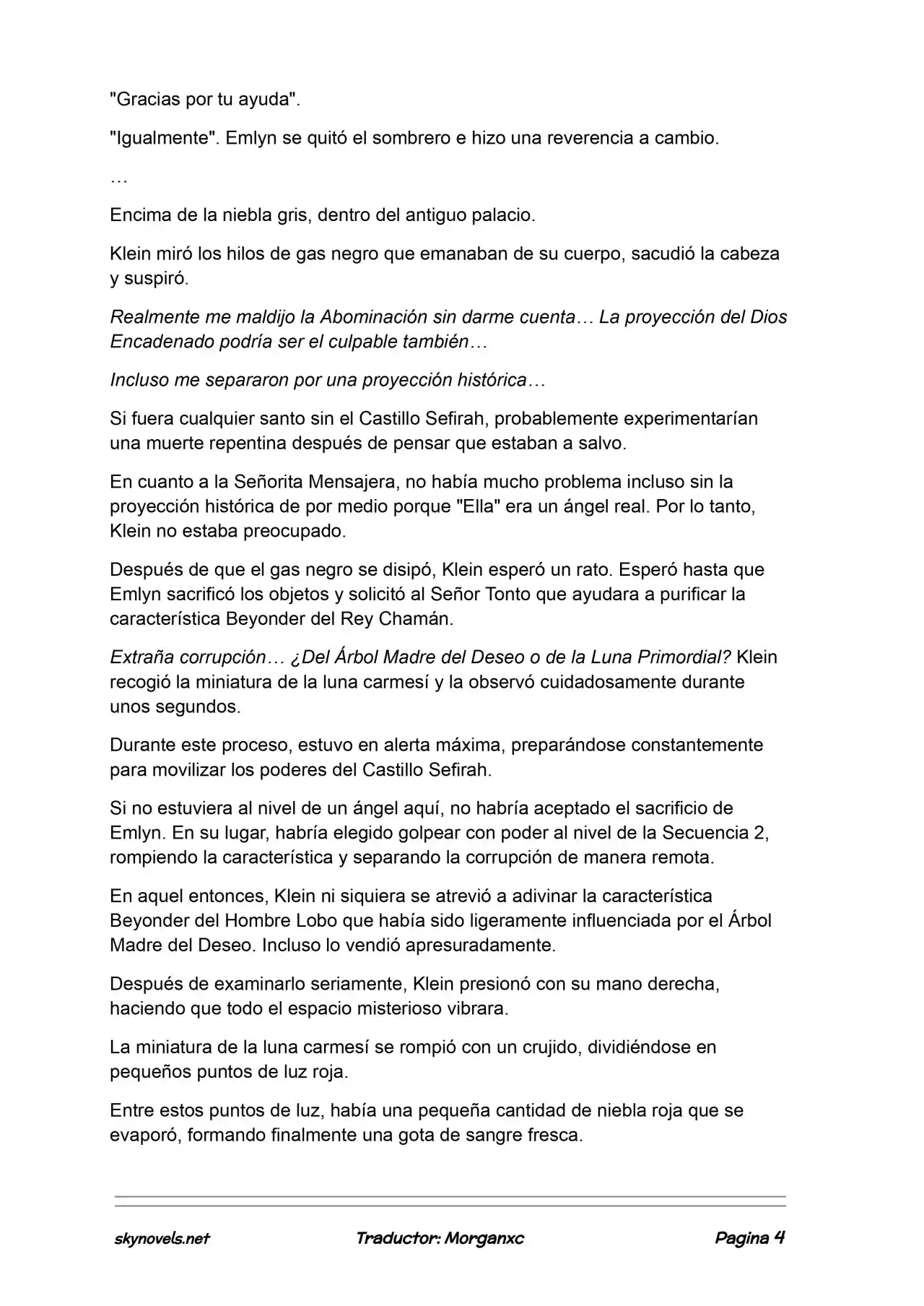 Lord Of The Mysteries (Novela) - Capítulo 1237 - Página 4 - LectorTMOo